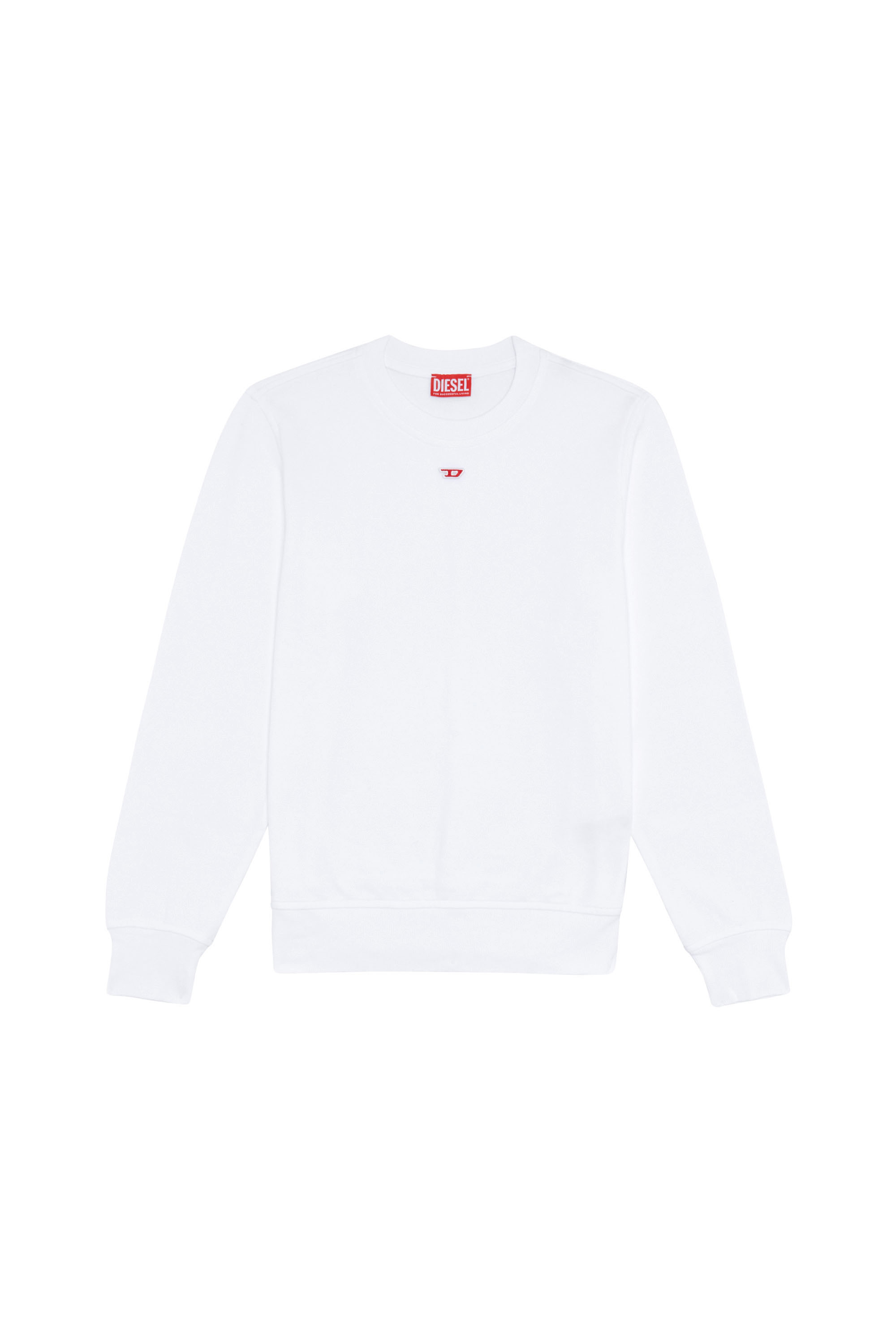 Diesel - S-GINN-D, Sudadera con logotipo de la letra D Mujer in Blanco - 2