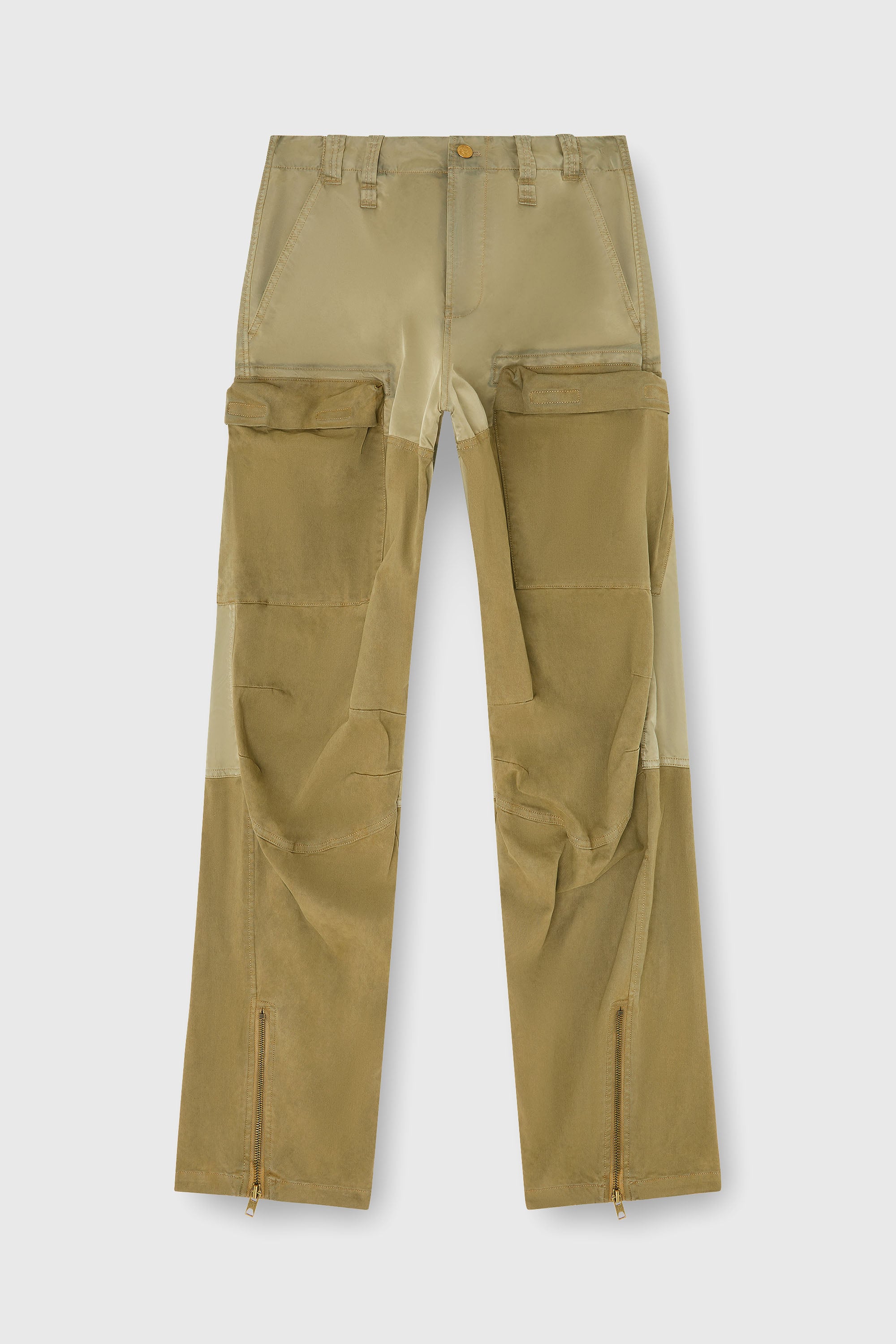 Diesel - P-ARKER, Pantalones cargo de algod&oacute;n y nailon Mujer in Verde - 2