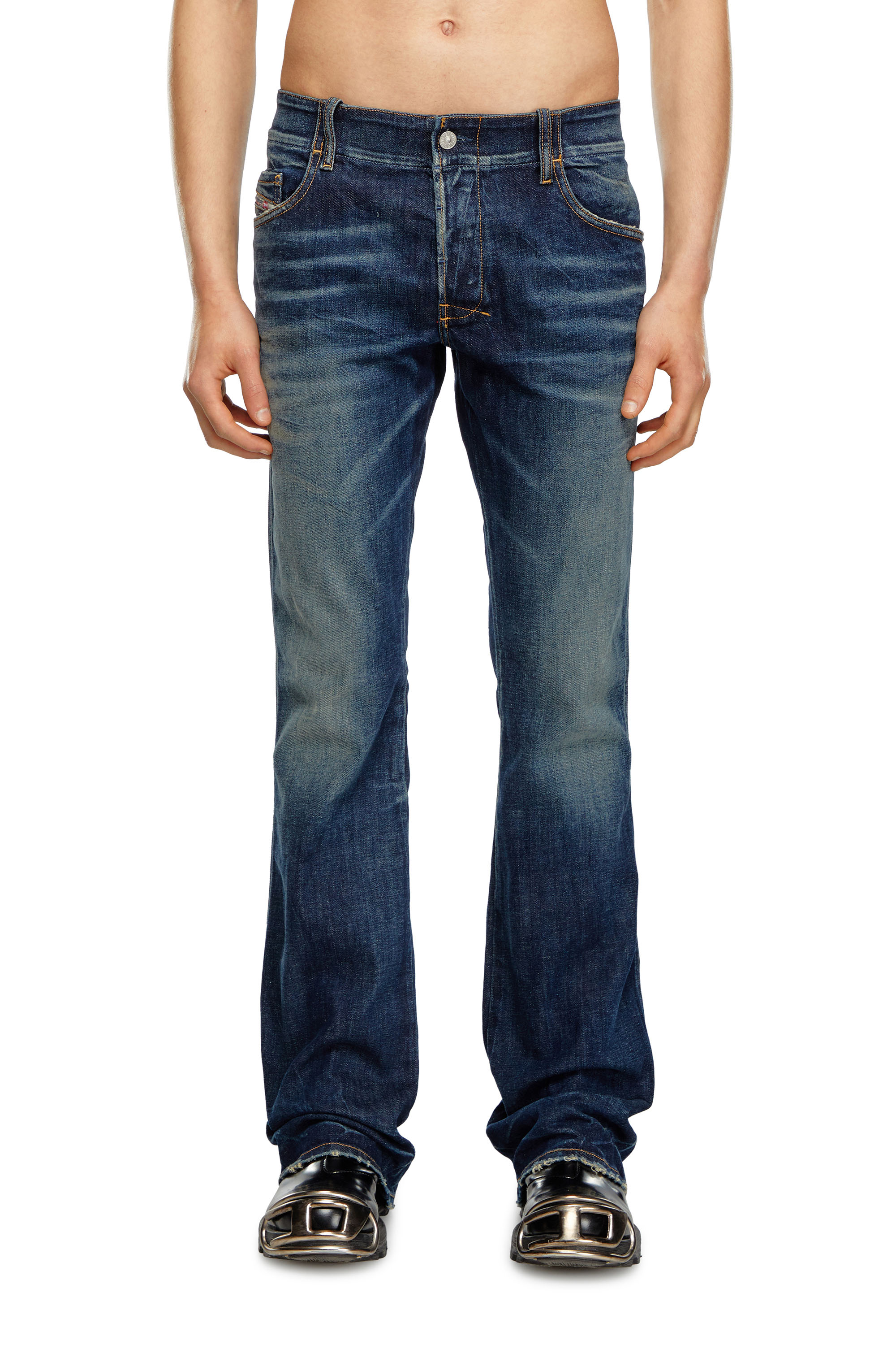 Diesel - Man Bootcut Jeans D-Backler 09H79, Dark Blue - Image 2