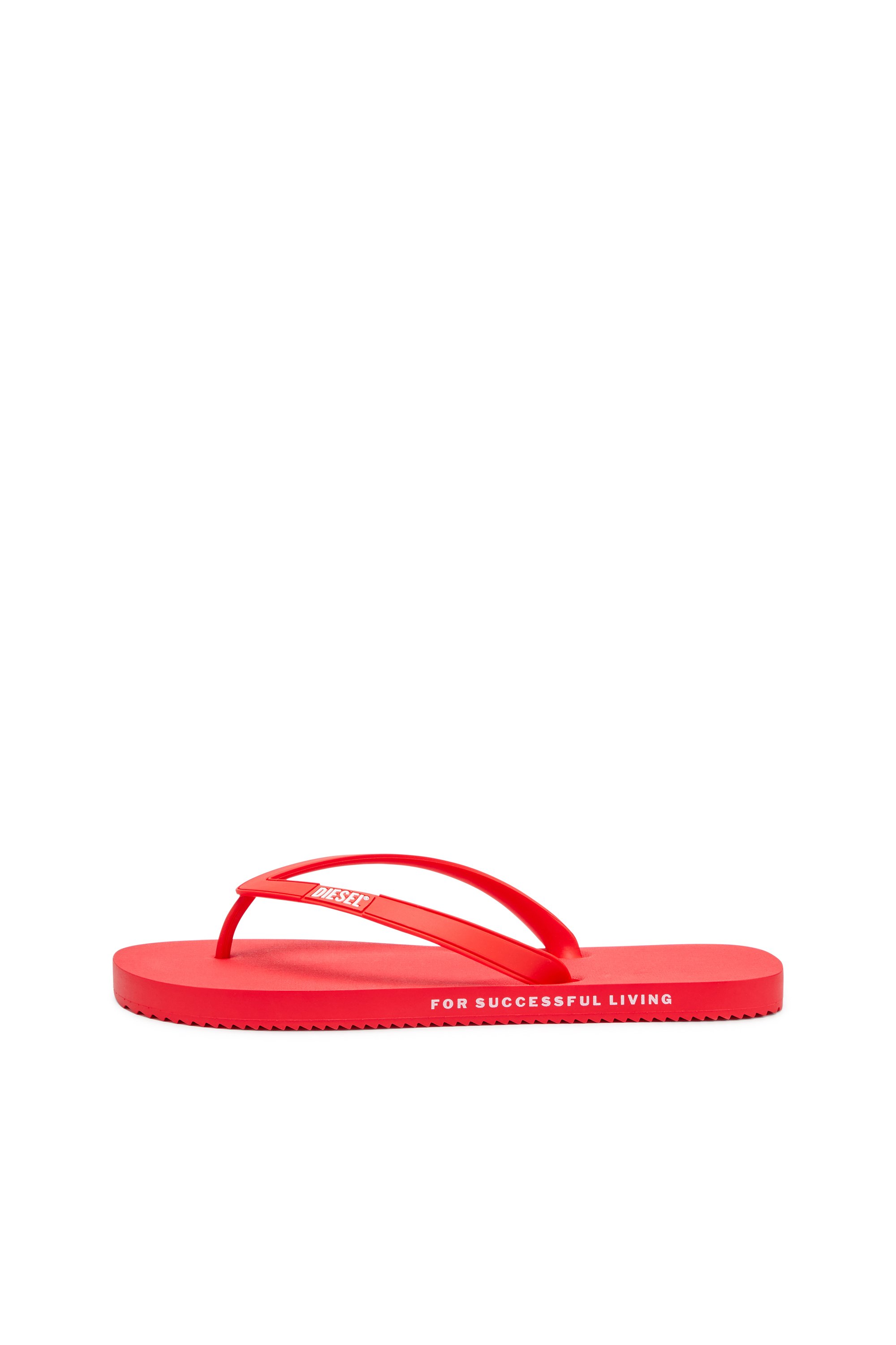 Diesel - SA-RIO W, Sa-Rio-Chancletas de goma Mujer in Rojo - 7