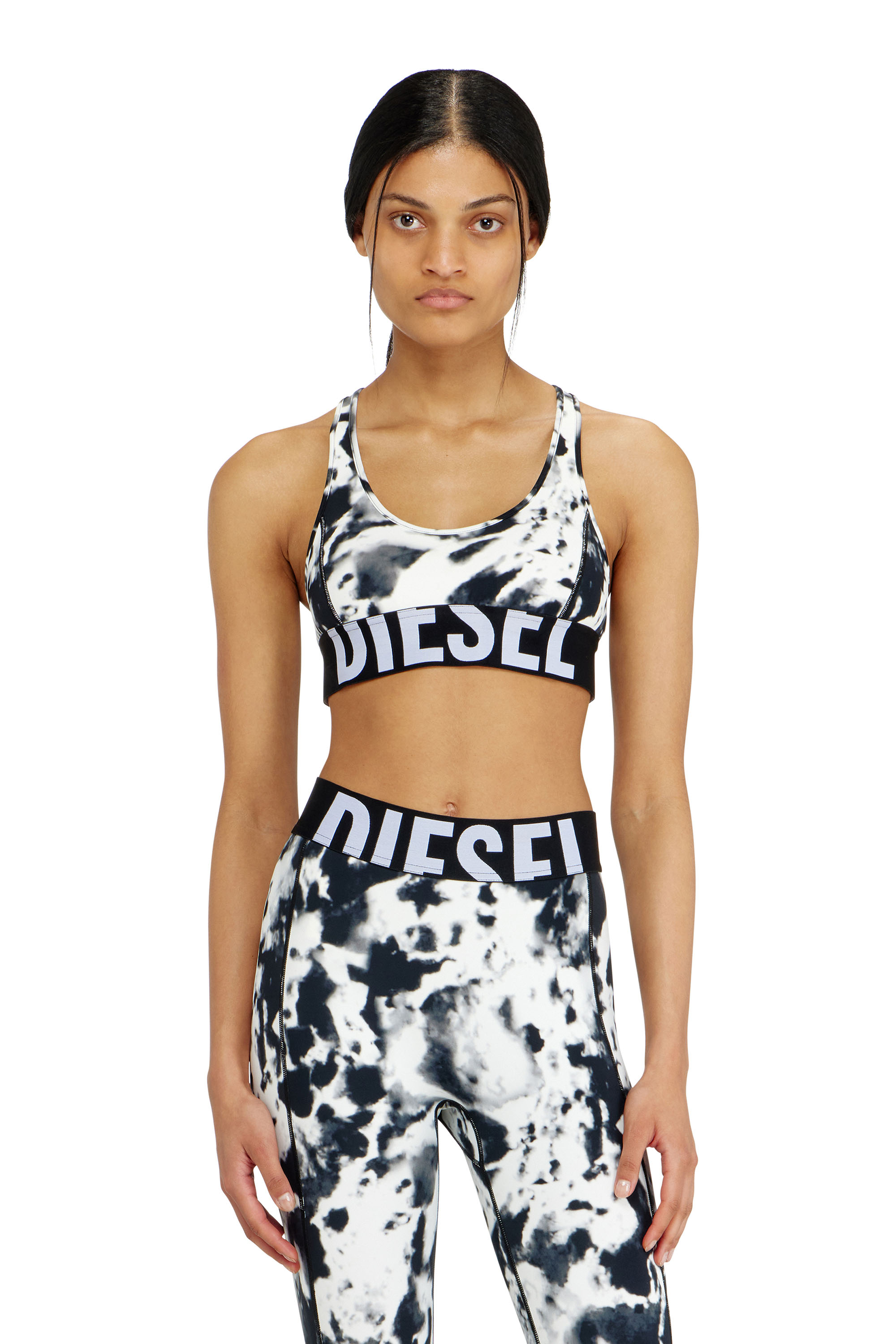 Diesel - ALLISON-D-POP, Sujetador deportivo de microfibra estampada Mujer in Multicolor - 1