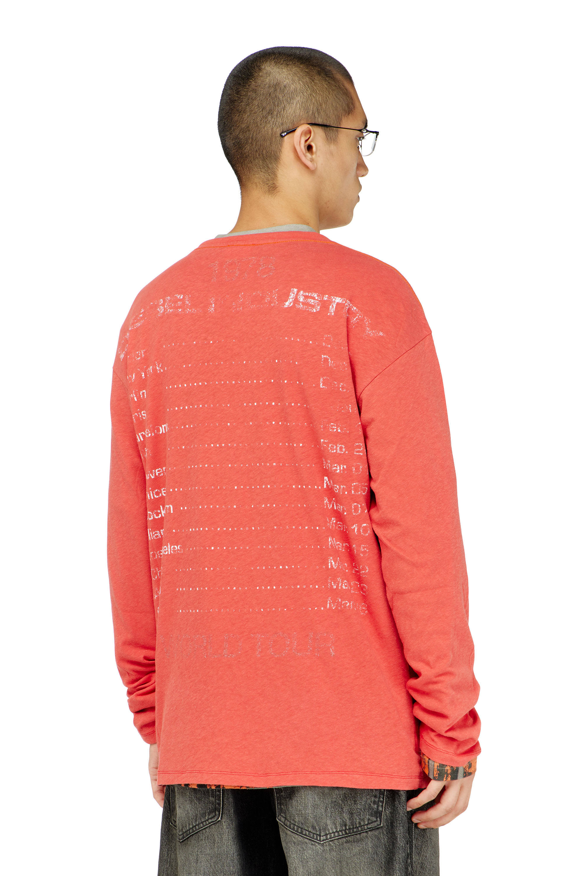 Diesel - T-GERI-LS, Camiseta de manga larga con gr&aacute;ficos de concierto Hombre in ToBeDefined - 4