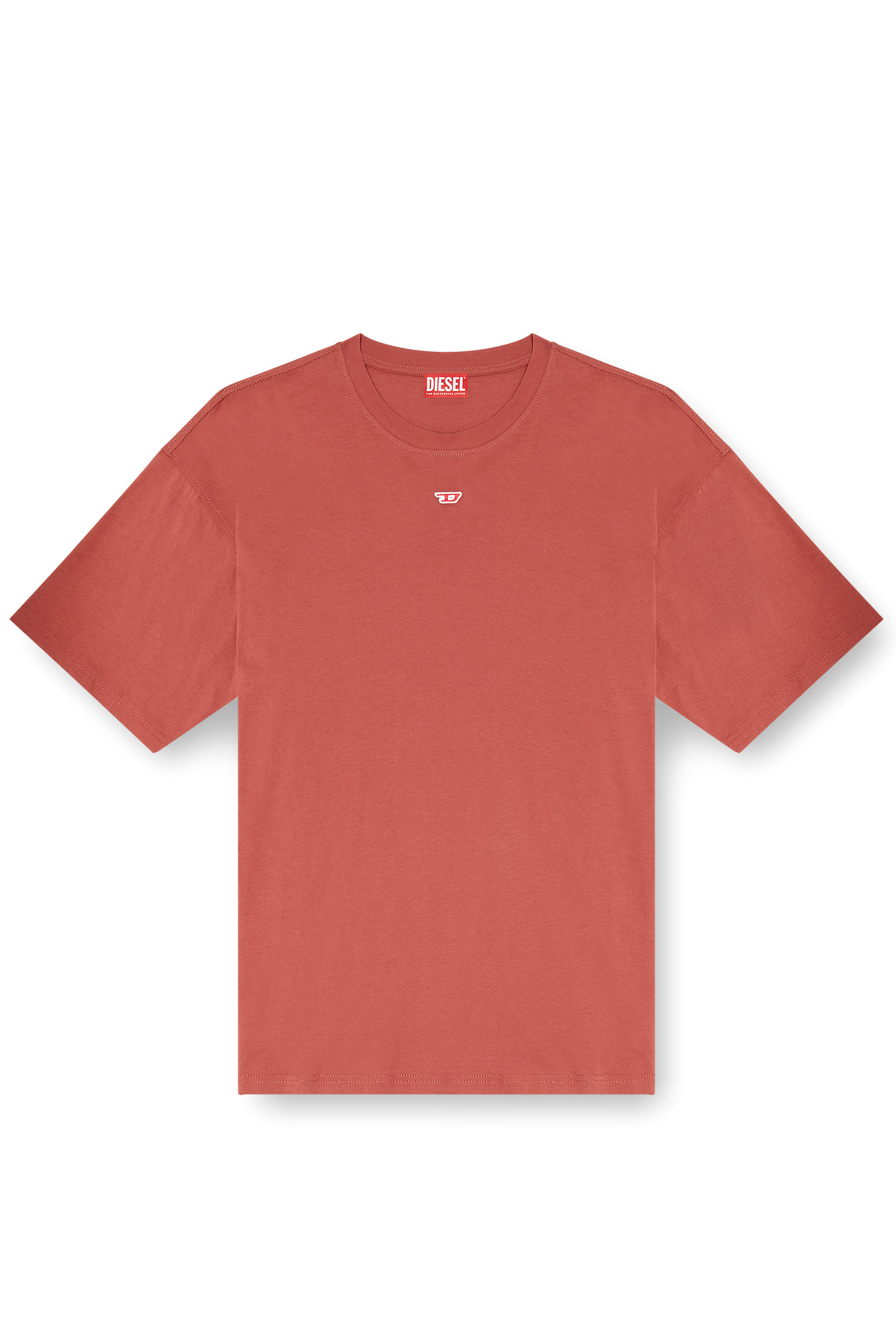 Diesel - T-BOXT-D, Camiseta con parche D bordado Unisex in Rojo - 4