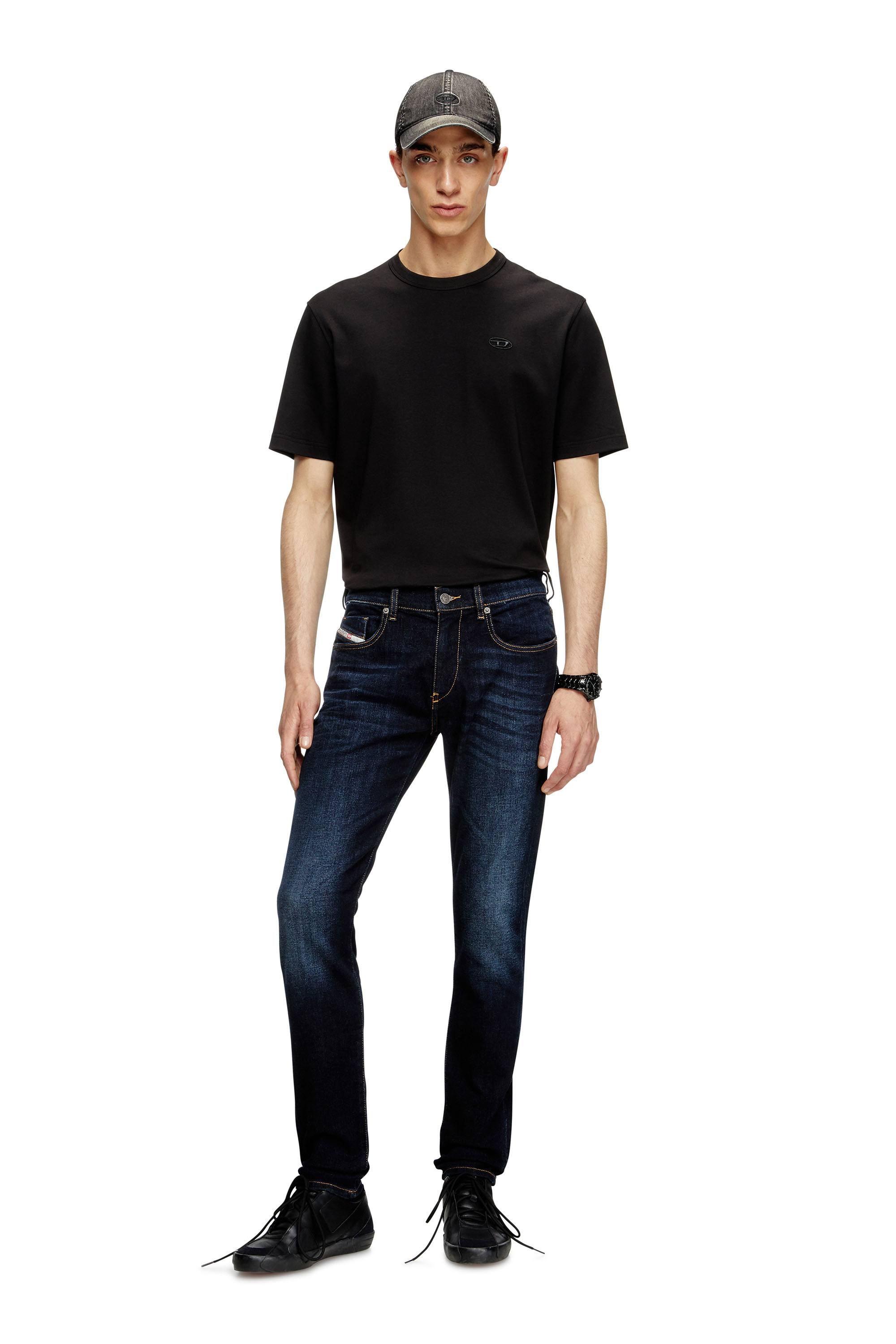 Diesel - Slim Jeans 2019 D-Strukt 009ZS Hombre, Azul Oscuro - 2