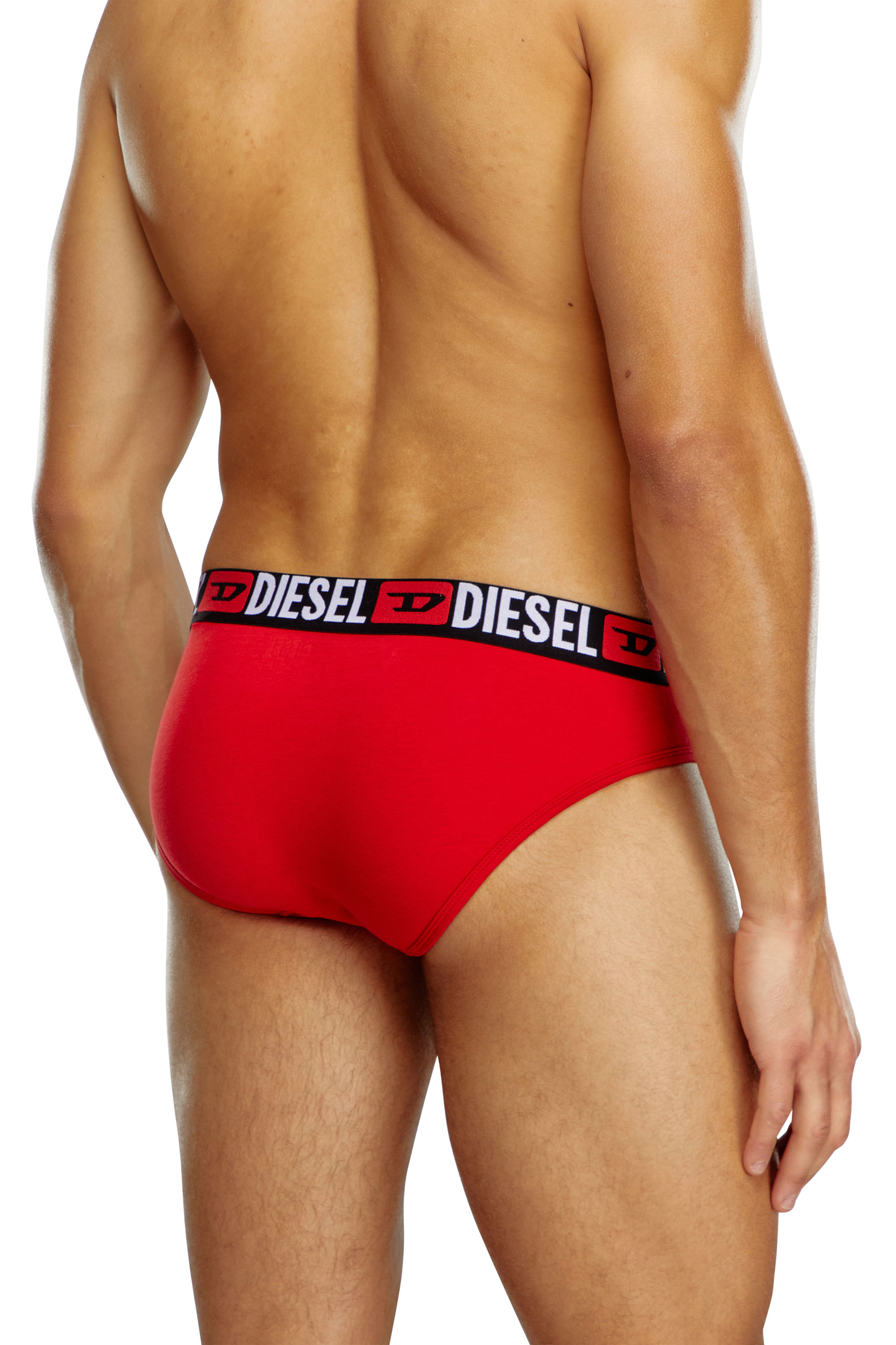 Diesel - UMBR-ANDRETHREEPACK, Hombre Set de tres calzoncillos de slip de color liso in Multicolor - Image 3