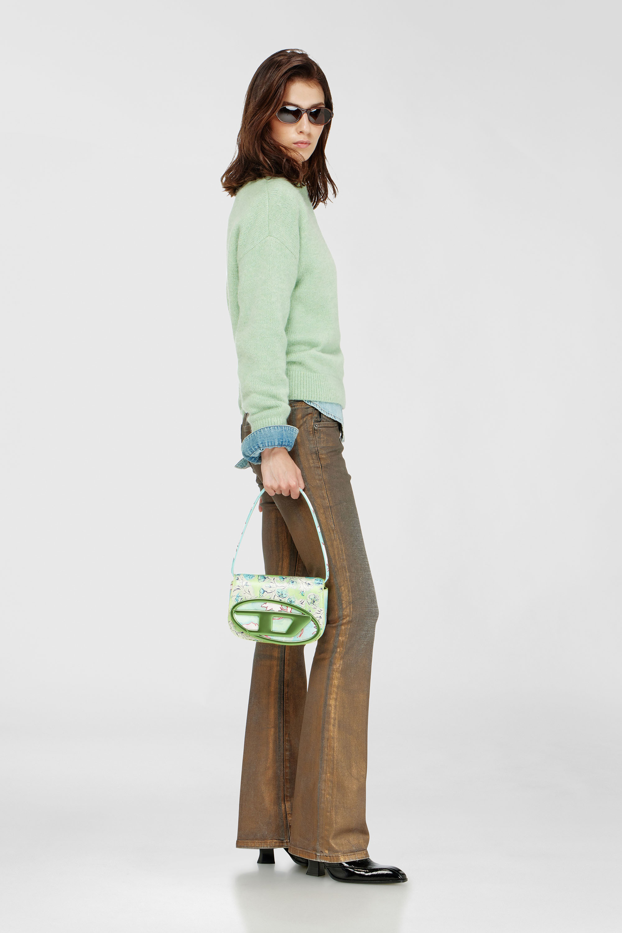 Diesel - Bootcut Jeans 1969 D-Ebbey 09Q38 Mujer, Marr&oacute;n - 2