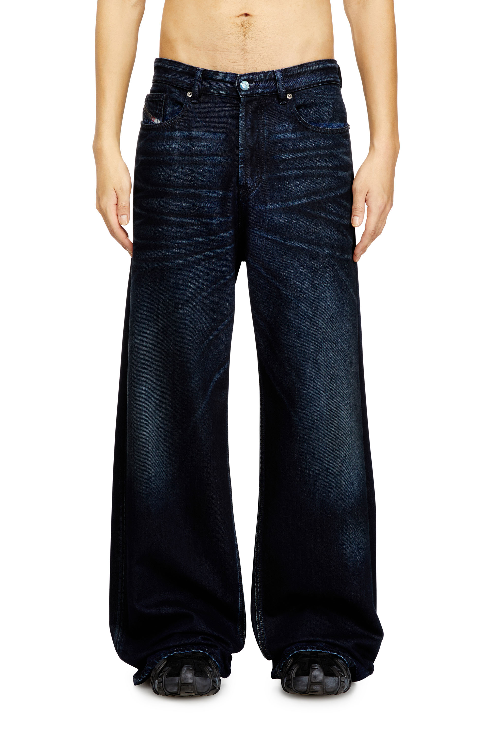 Diesel - Relaxed Jeans D-Rise 09N21 Hombre, Azul Oscuro - 3