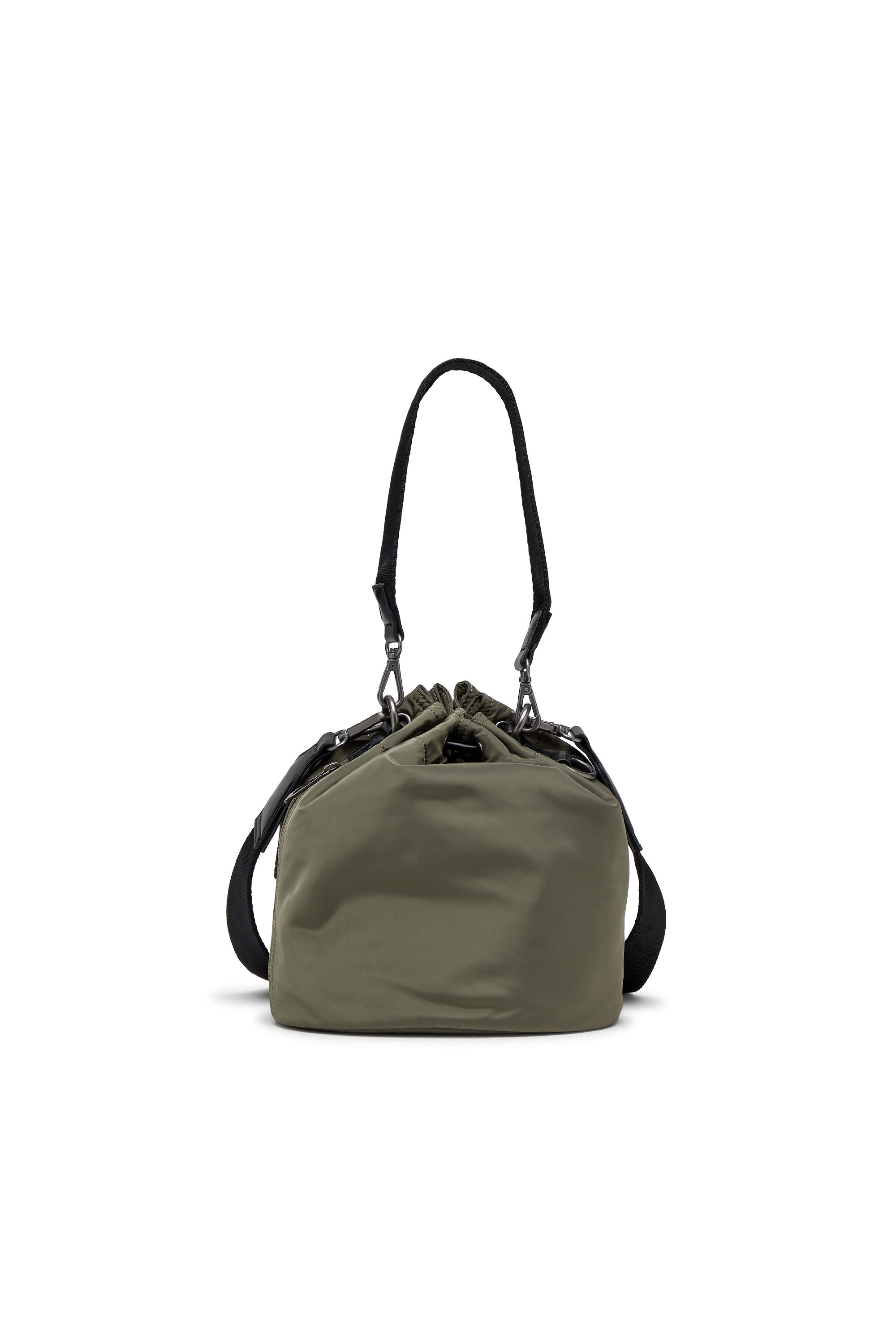 Diesel - MULTI-PKTS BUCKET X, Multi-Pkts-Bolso tipo cubo multibolsillo en tejido recubierto utility Unisex in Verde - 2