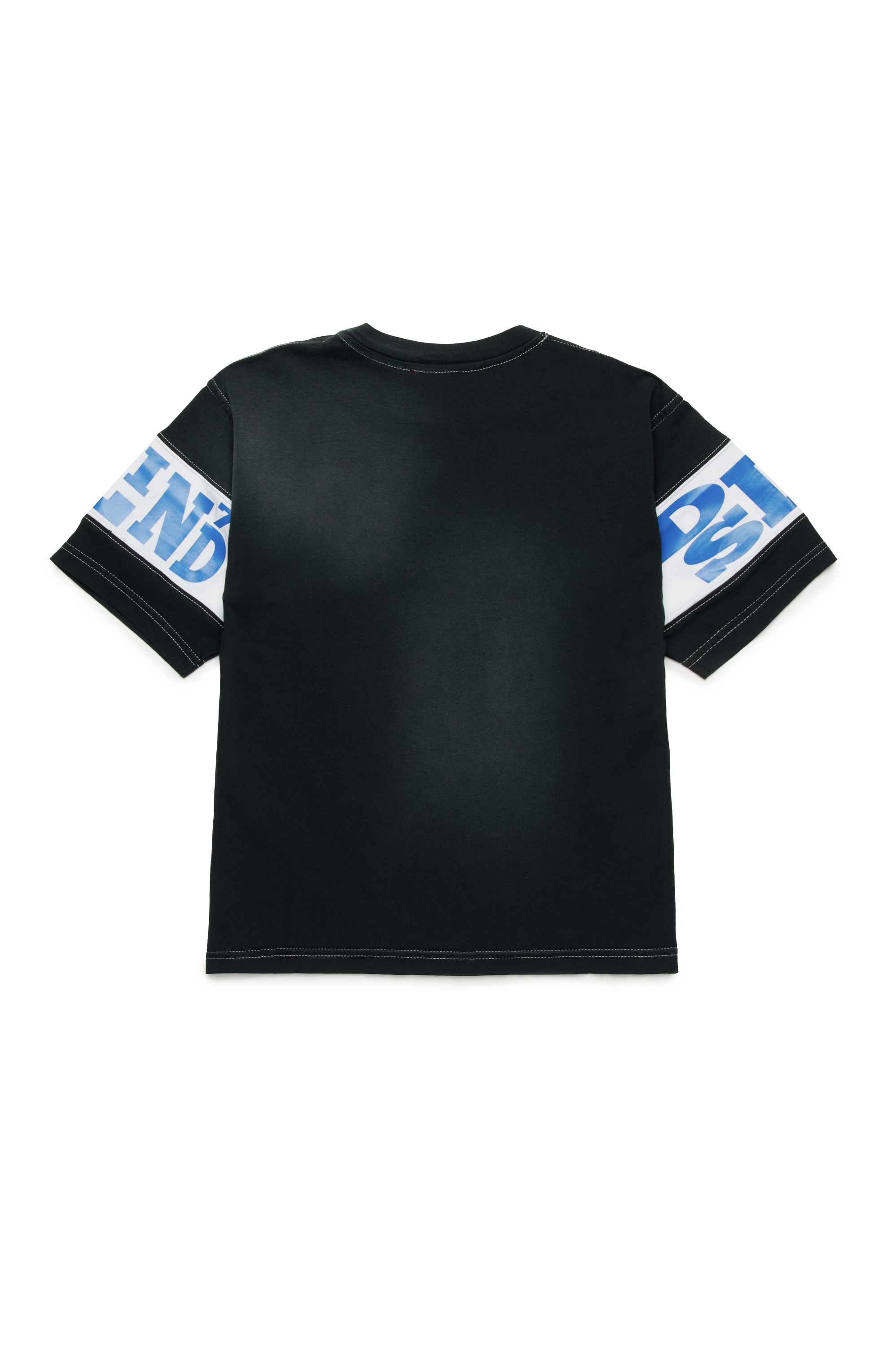 Diesel - TBOST OVER, Camiseta con detalles desgastados Hombre in Negro - 2