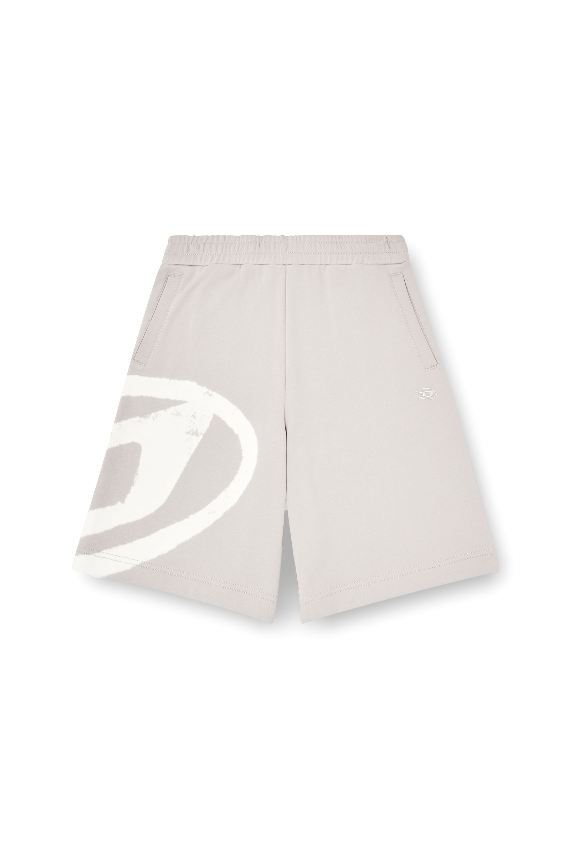 Diesel - P-CROW-BLEACH, Pantalones cortos deportivos con logotipo descolorido Hombre in Multicolor - 3