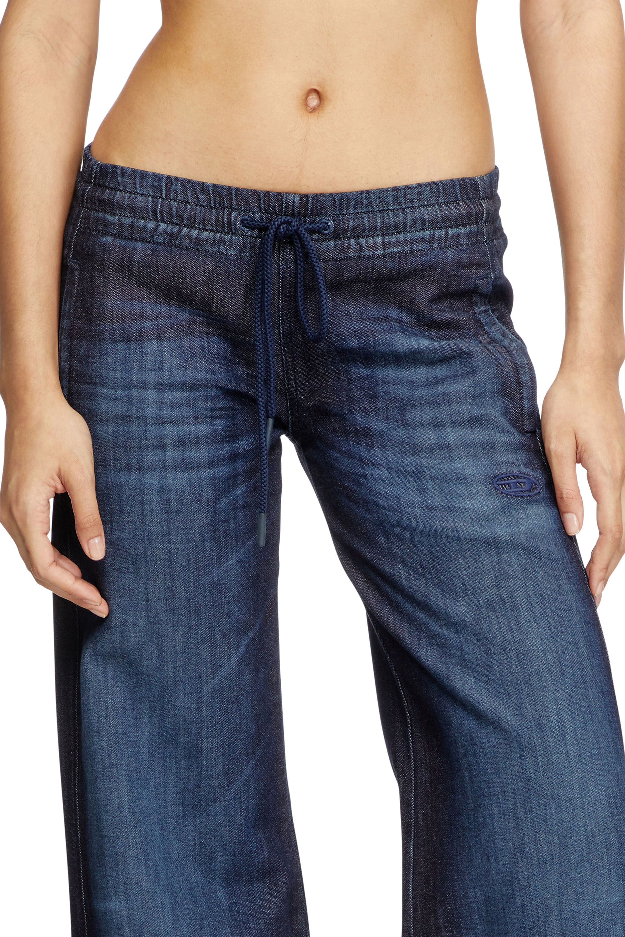 Diesel - Relaxed 2078 D-Ainty Joggjeans® 09L11 Mujer, Azul Oscuro - 5