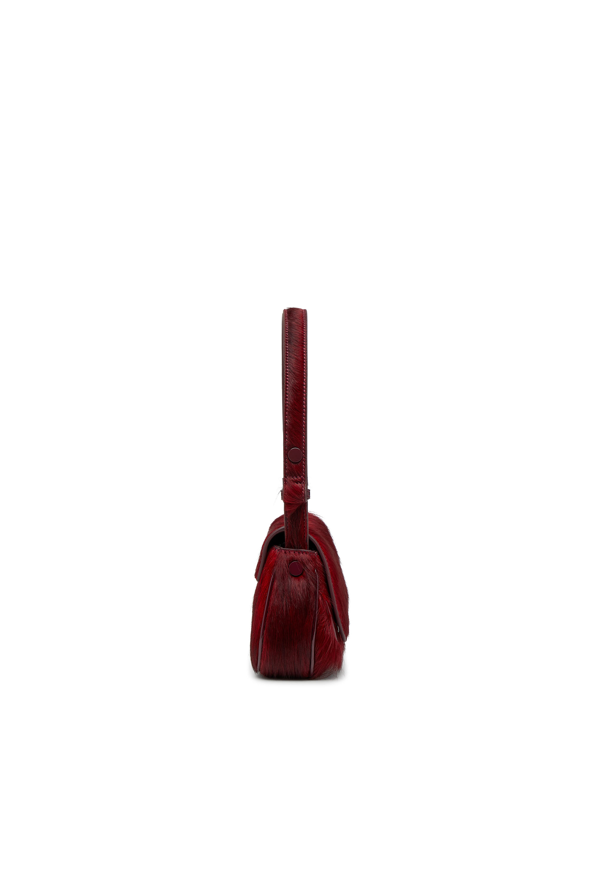 Diesel - PLAY CLUTCH, Woman's Play-Clutch in coloured hairy leather in Burgundy - 4