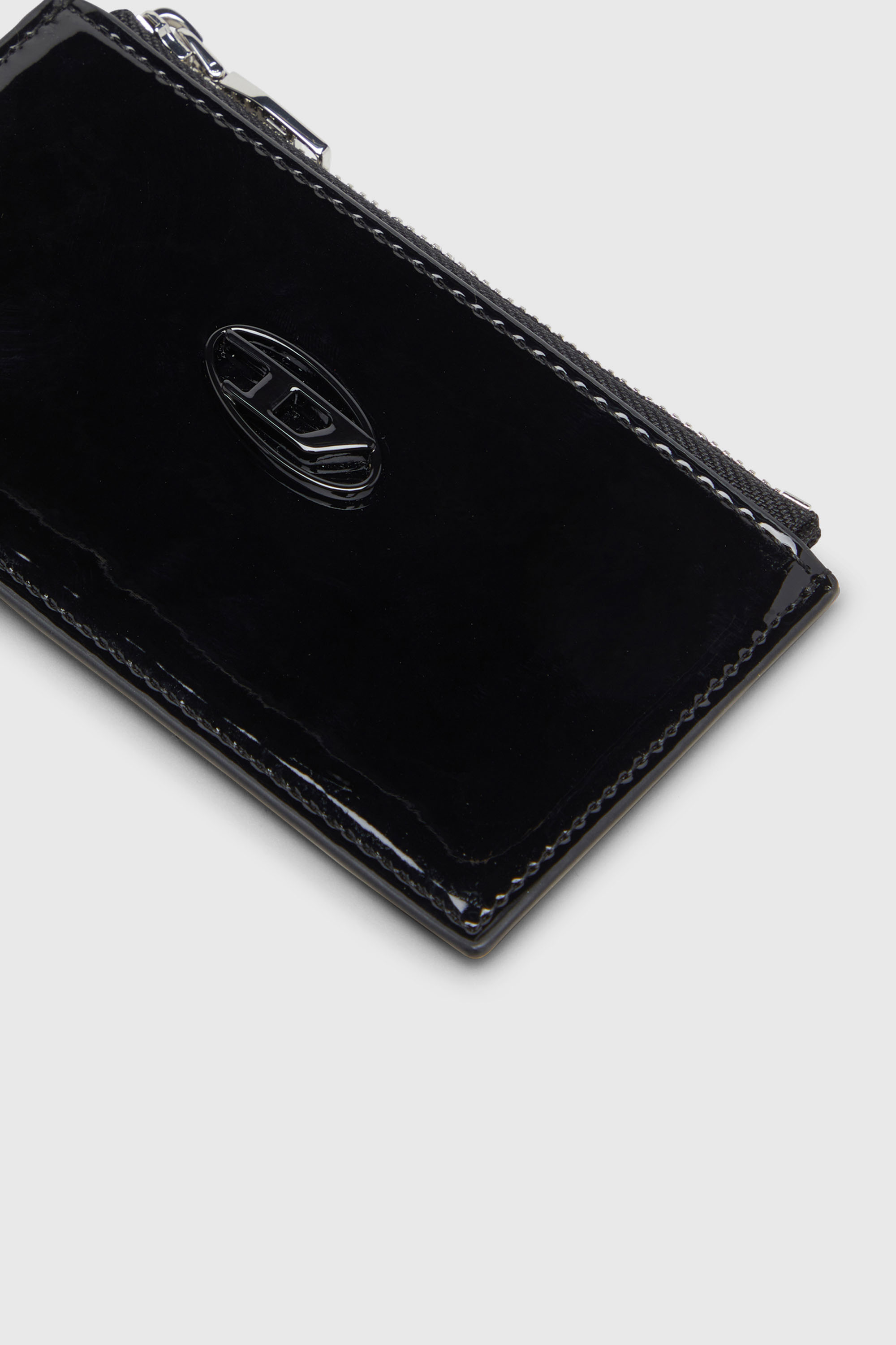 Diesel - PLAY CARD HOLDER III, Tarjetero con acabado brillante Mujer in Negro - 3