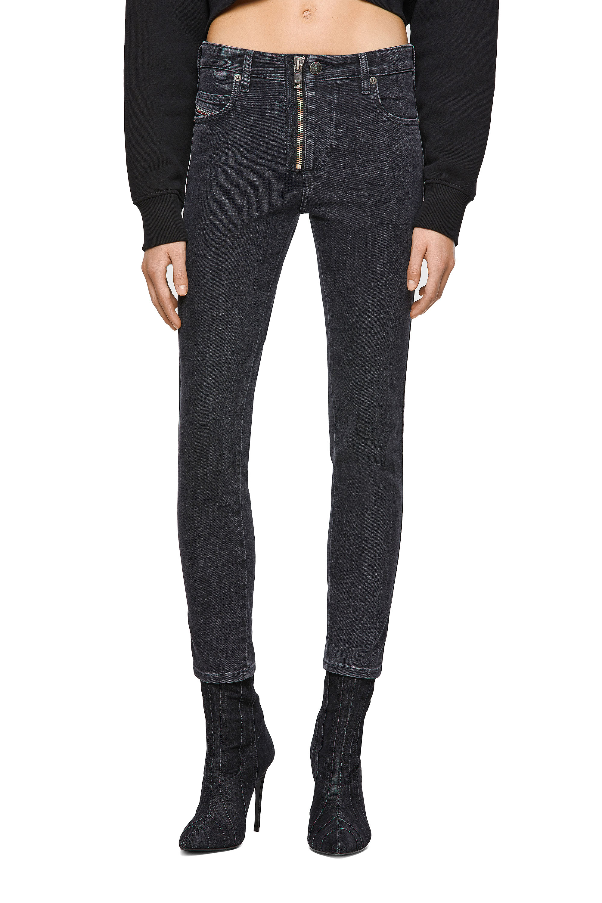 Babhila 09A67, Negro/Gris oscuro - Vaqueros