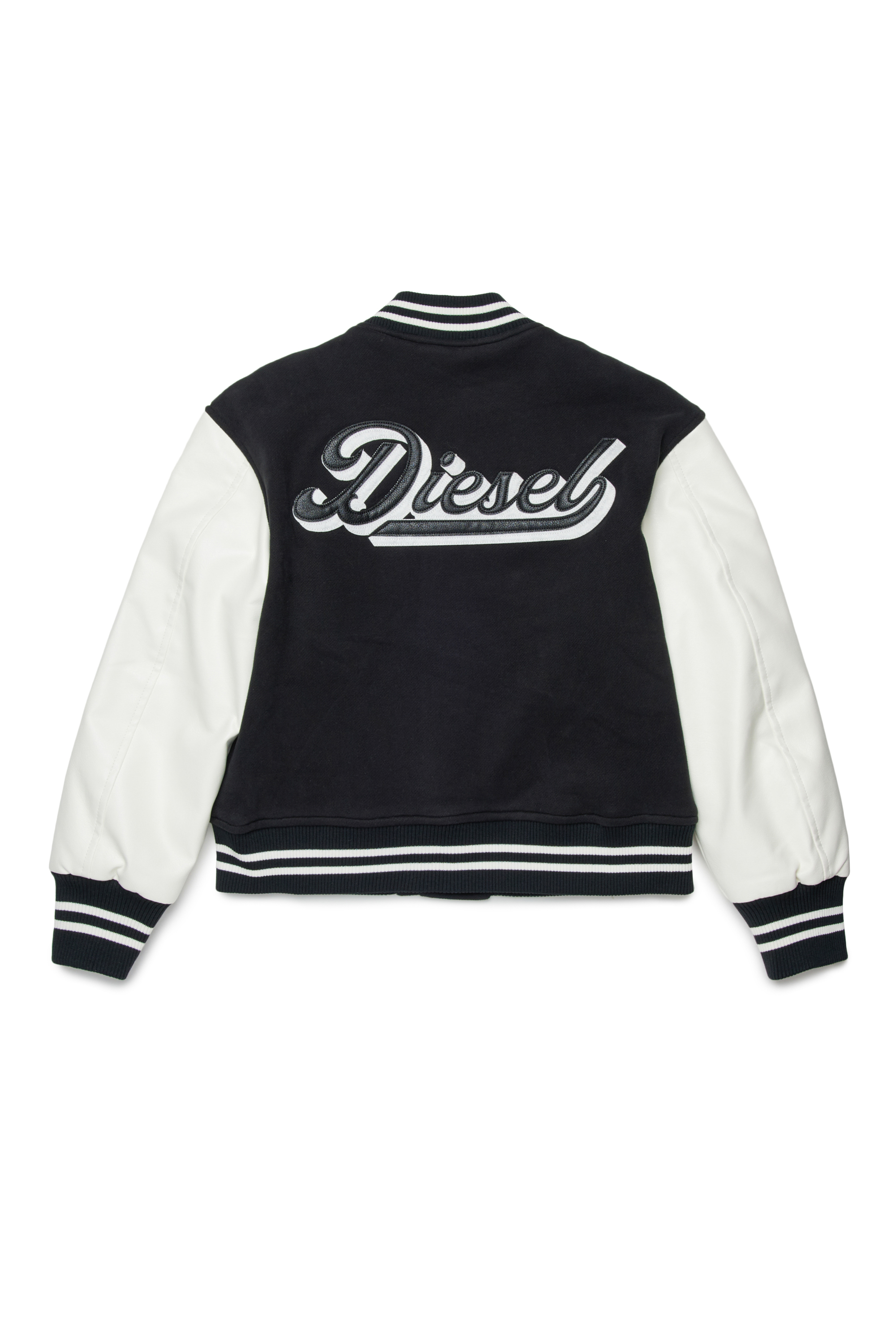 Diesel - JBIRKYE, Chaqueta con mangas en contraste y bordado Hombre in Negro - 2
