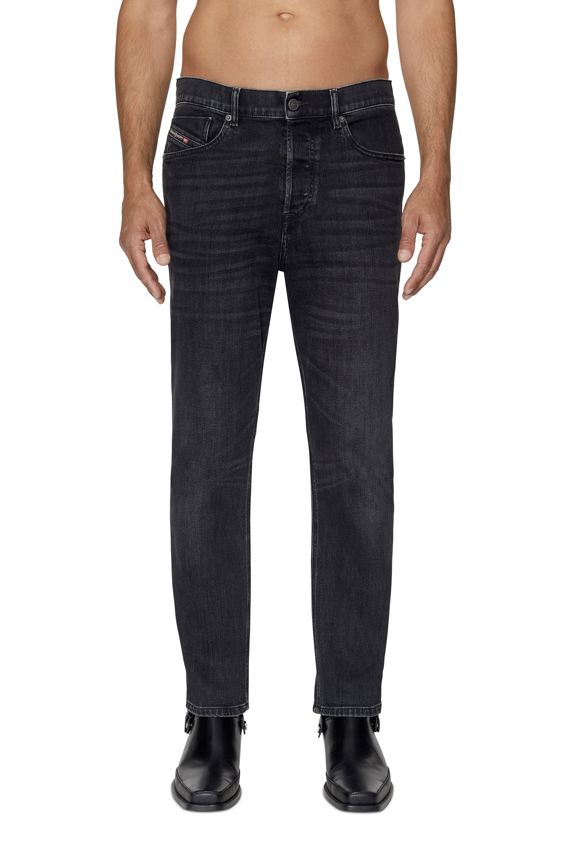 Diesel - 2005 D-FINING 09B83 Tapered Jeans, Negro/Gris oscuro - Image 1