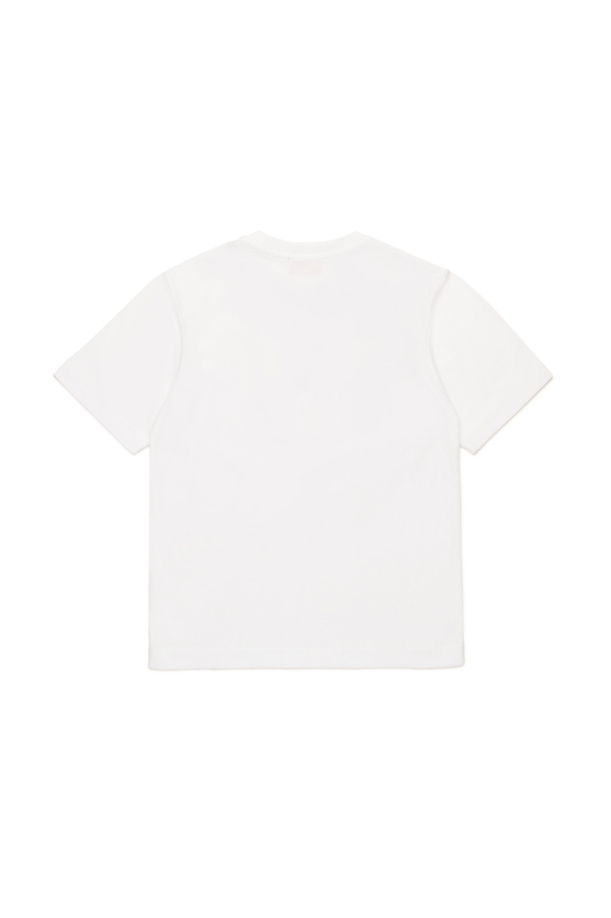 Diesel - TBOXT OVER, Man's T-shirt with superimposed logos in White - 2