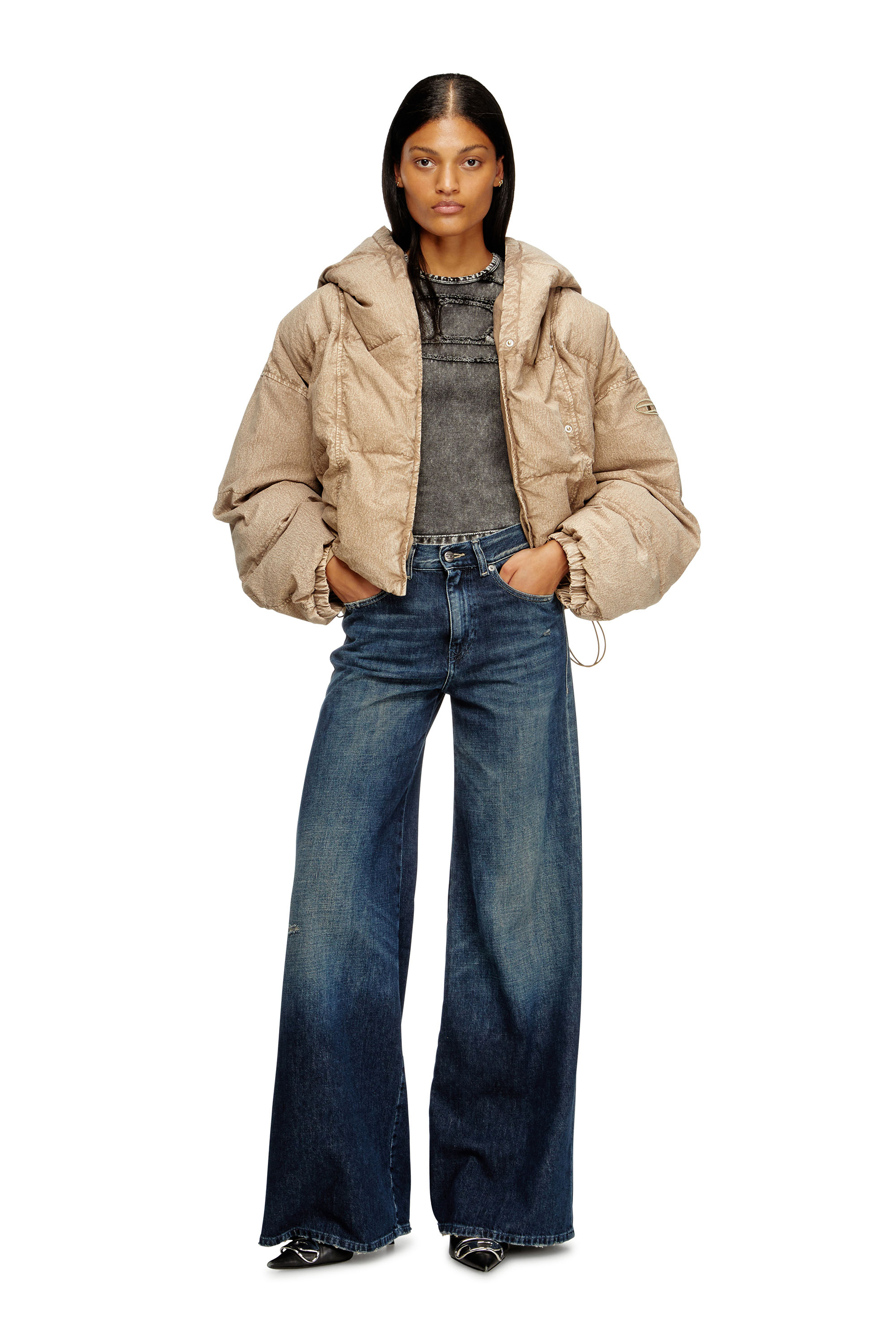 Diesel - Flare Jeans 1978 D-Akemi 09N70 Mujer, Azul Oscuro - 2