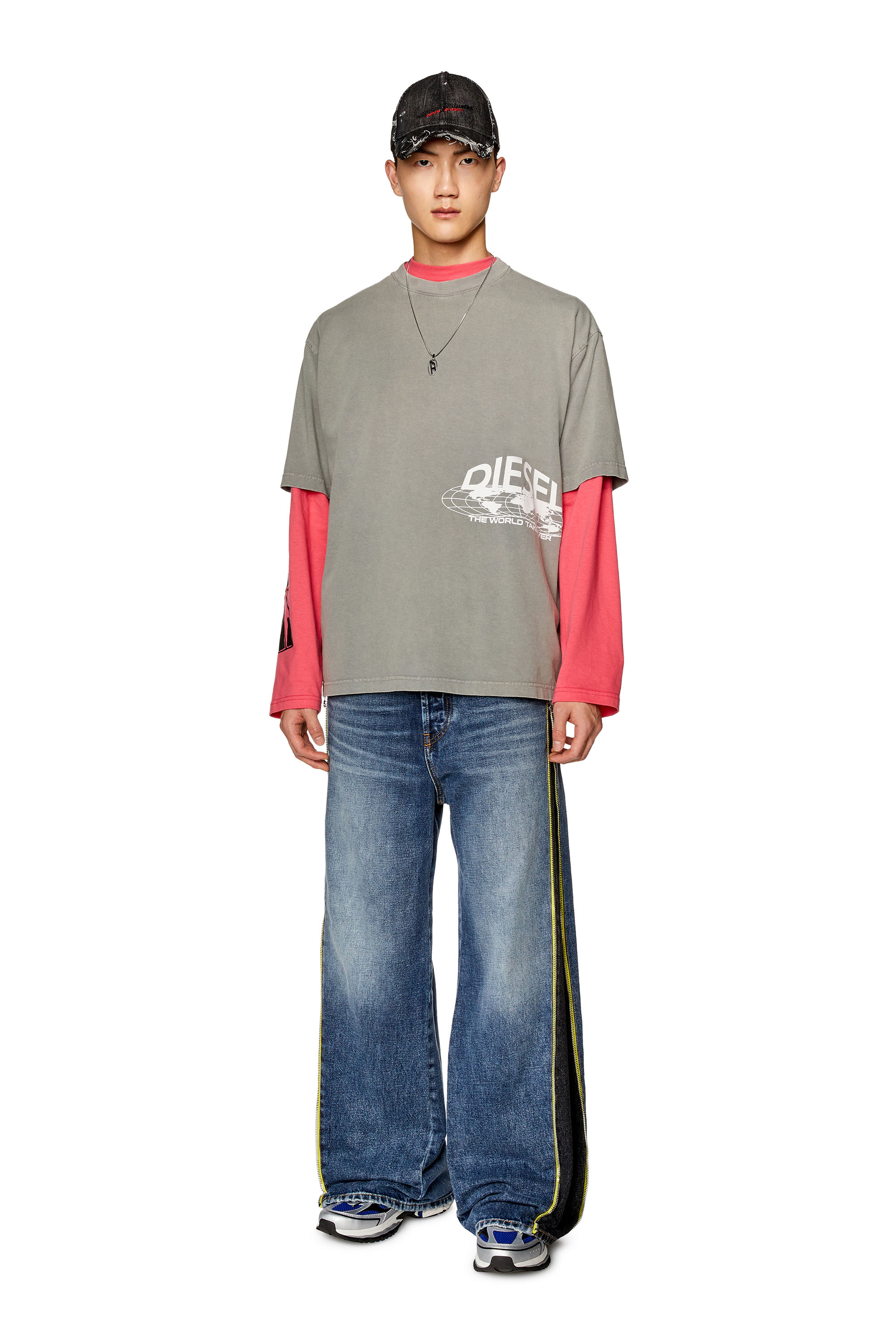 Diesel - Straight Jeans D-Rise 007R9, Azul medio - Image 5