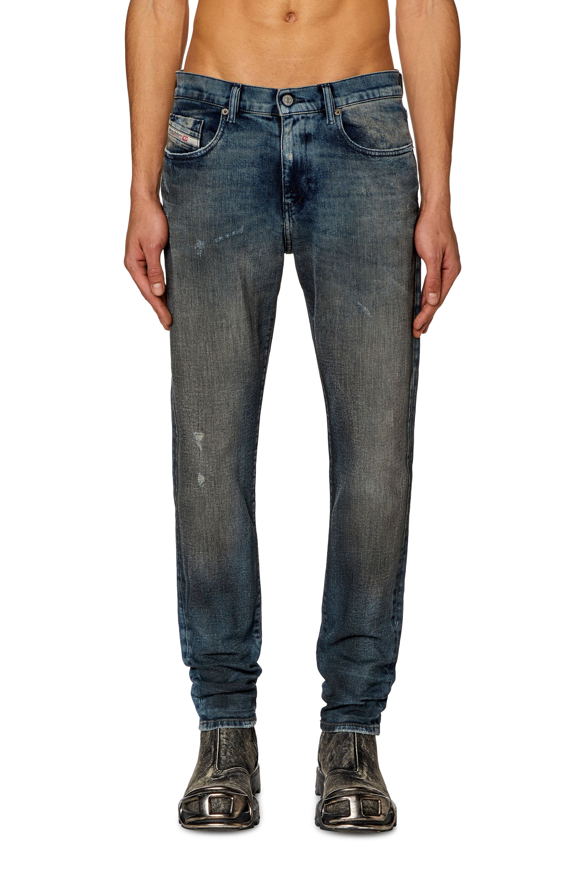 Diesel - Slim Jeans 2019 D-Strukt 09H54, Azul Oscuro - Image 2