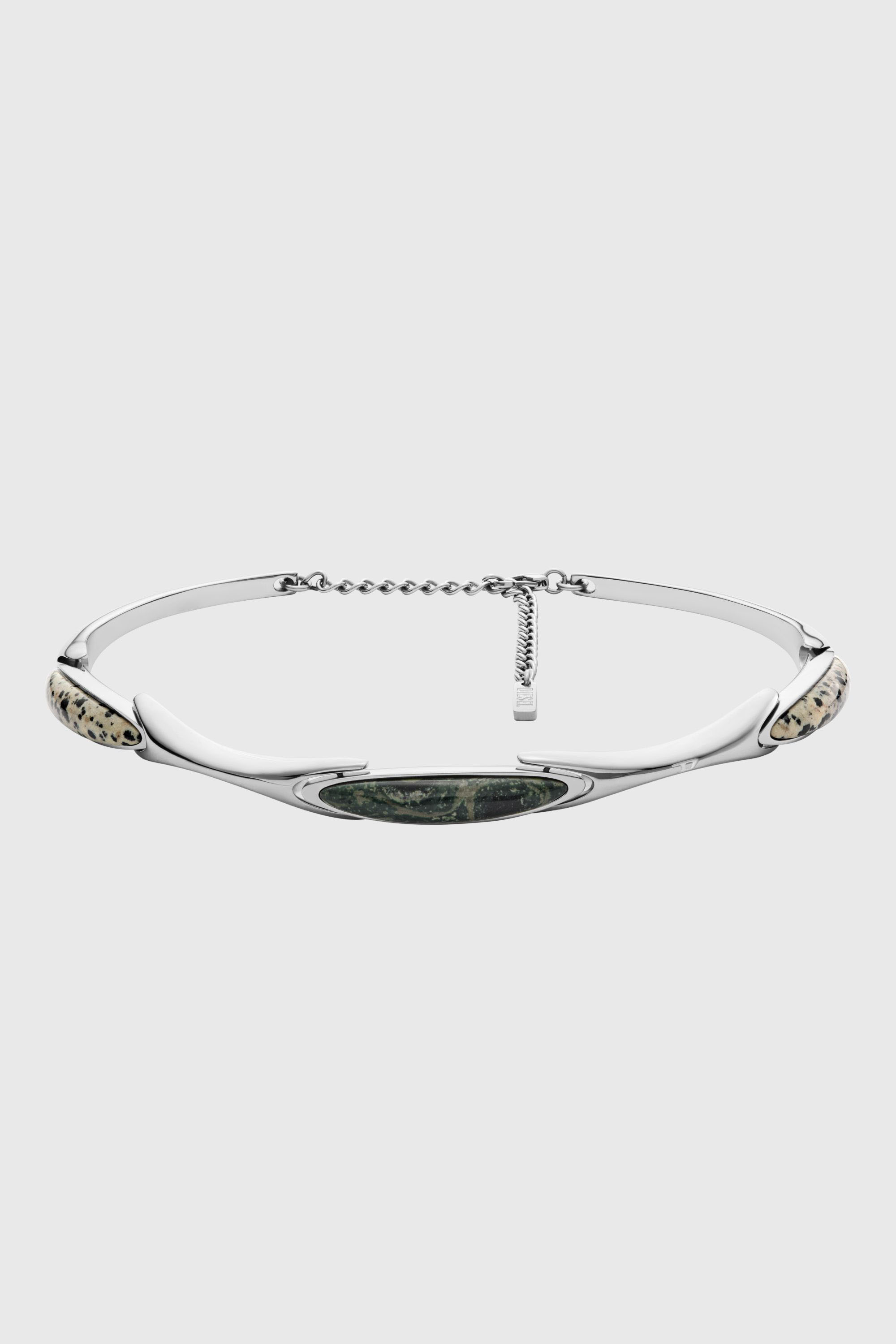 Diesel - DX167740 JEWELLERY, Collar gargantilla de acero inoxidable Unisex in Plateado - 2
