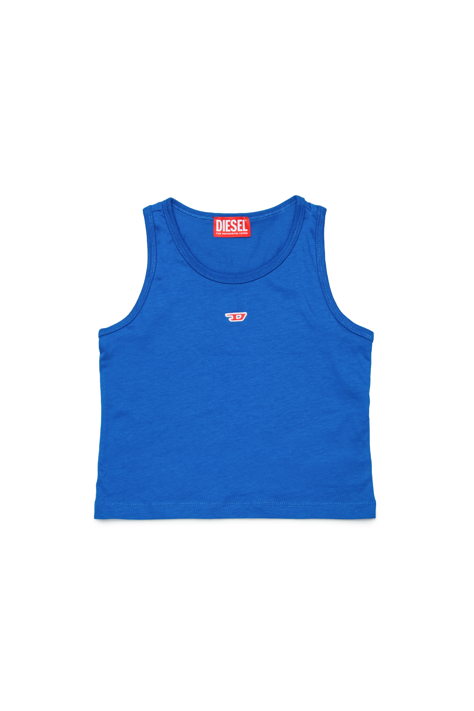 Diesel - TASPYRD, Camiseta de tirantes con parche con el logotipo D Mujer in Azul marino - 1