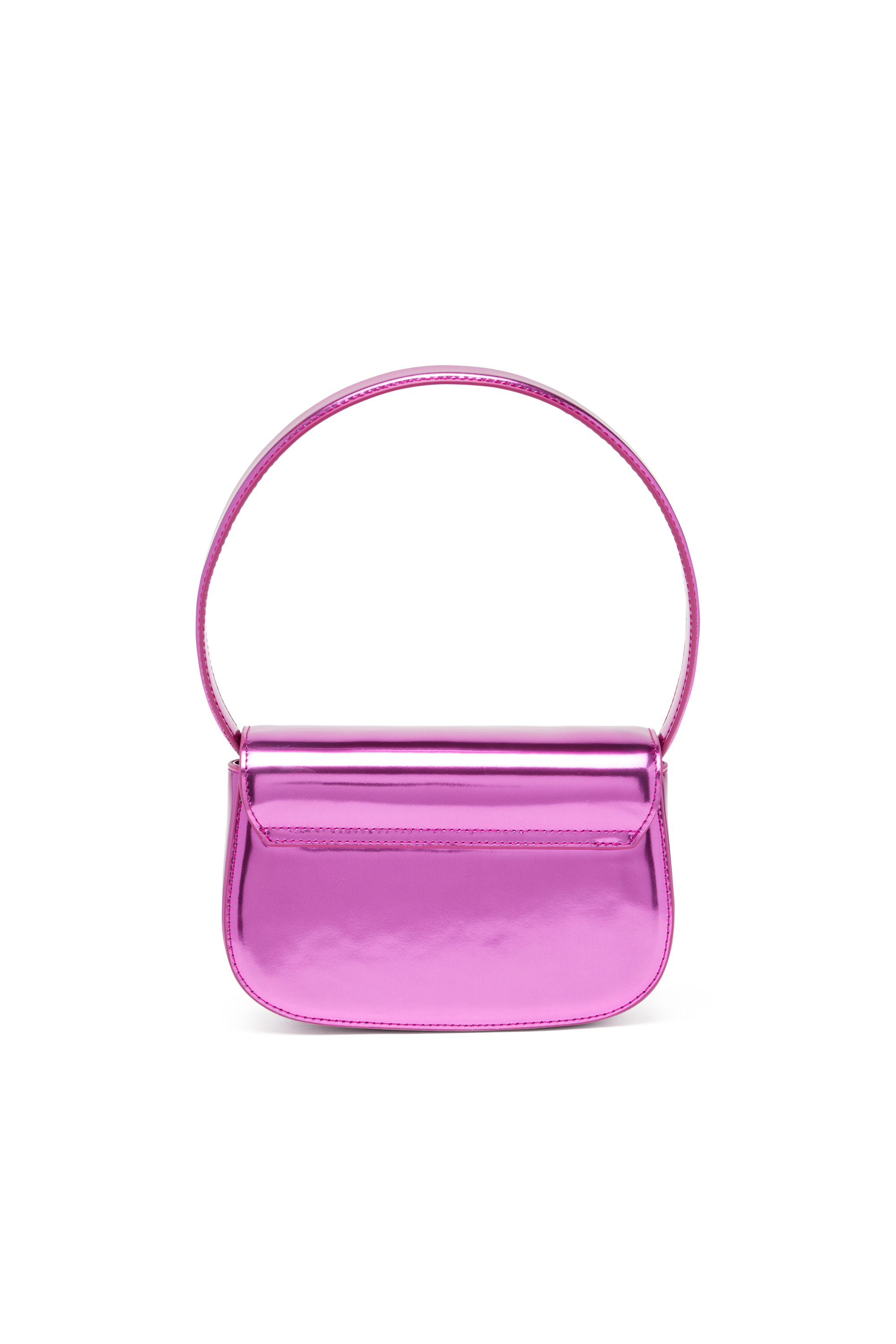 Diesel - 1DR, Woman's 1DR-Iconic shoulder bag in mirrored leather in Hot pink - 3