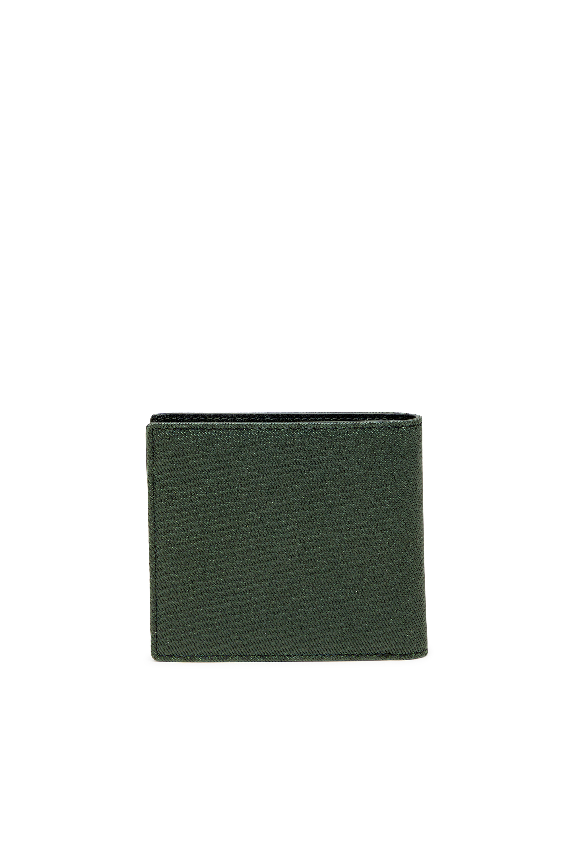 Diesel - D-PACK BI FOLD COIN 3D, Peque&ntilde;a billetera plegable con patch Diesel Hombre in Verde - 2