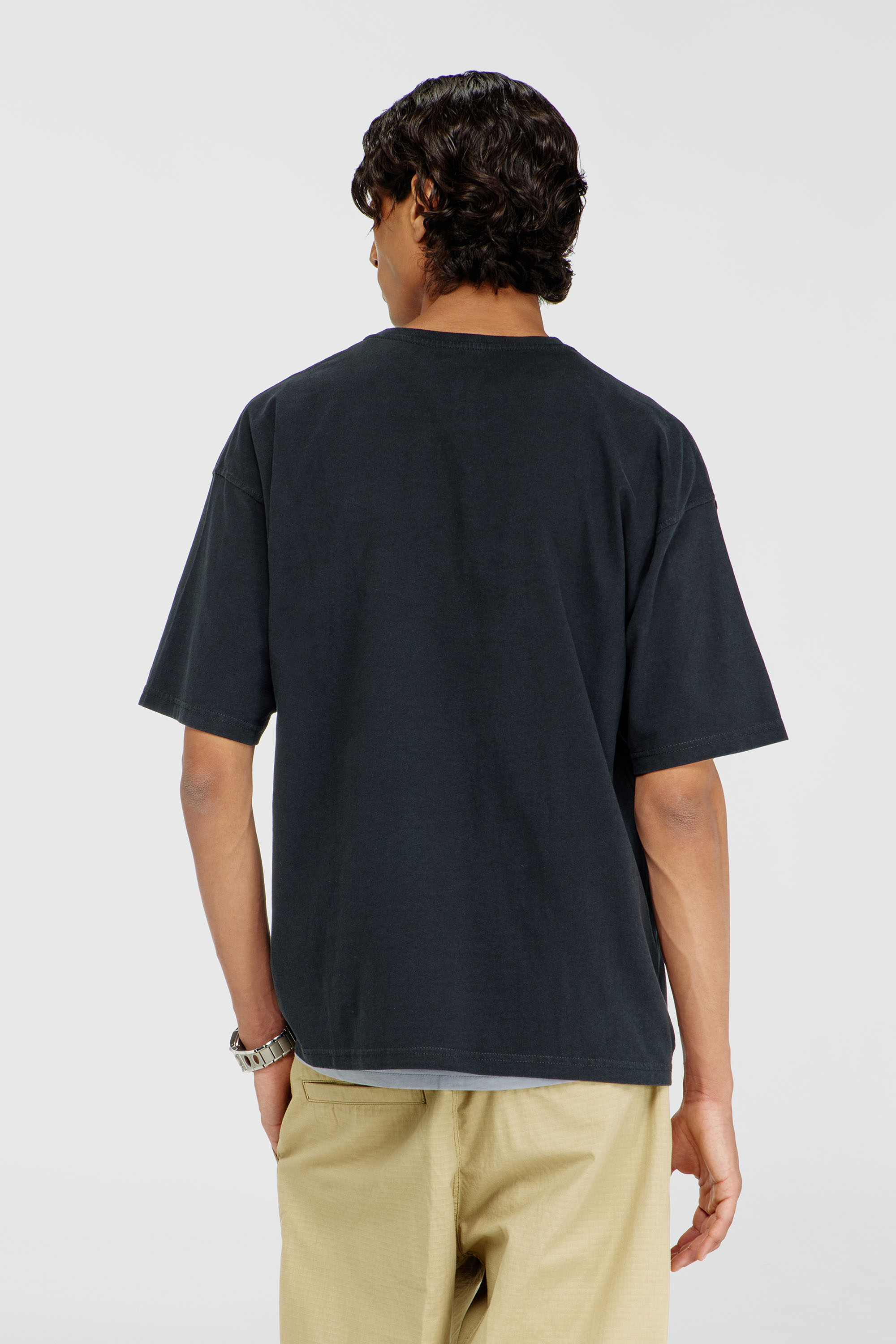 Diesel - T-BOXT-N14, Camiseta con logotipo desgastado en relieve Hombre in Negro - 4
