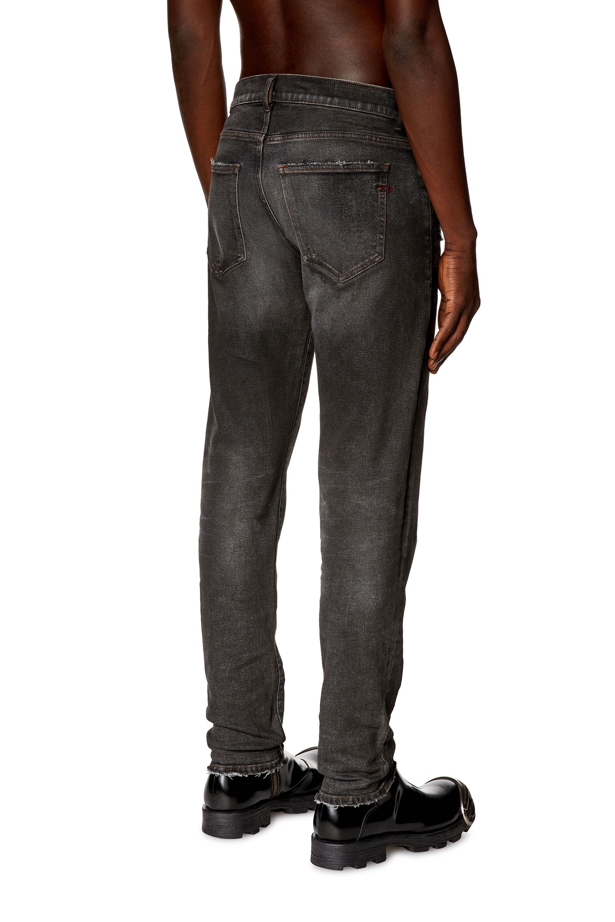 Diesel - Slim Jeans 2019 D-Strukt E9D78, Negro/Gris oscuro - Image 4