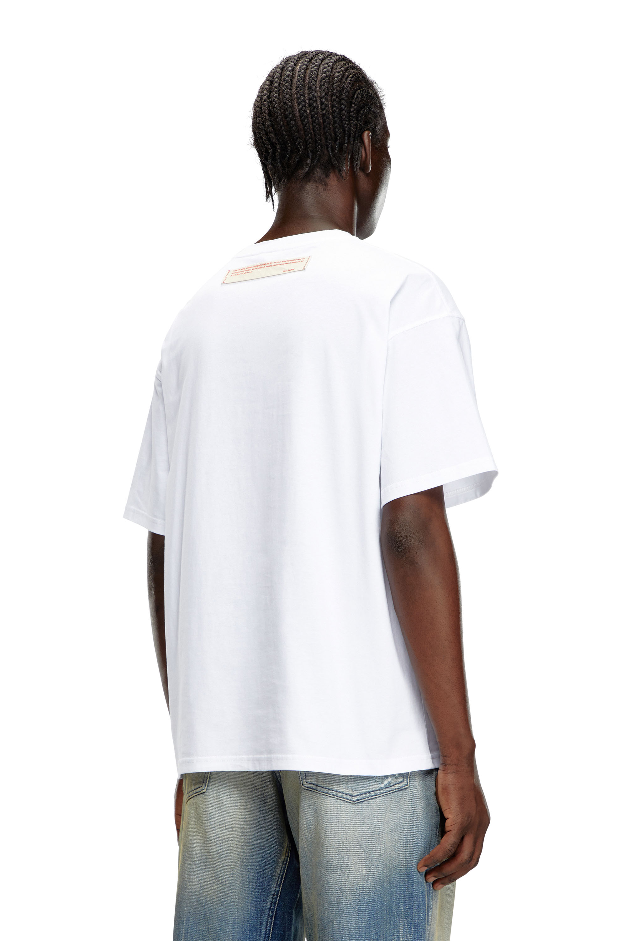 Diesel - PR-T-BOXT-SS, Unisex Camiseta con parches polaroid in Blanco - Image 3