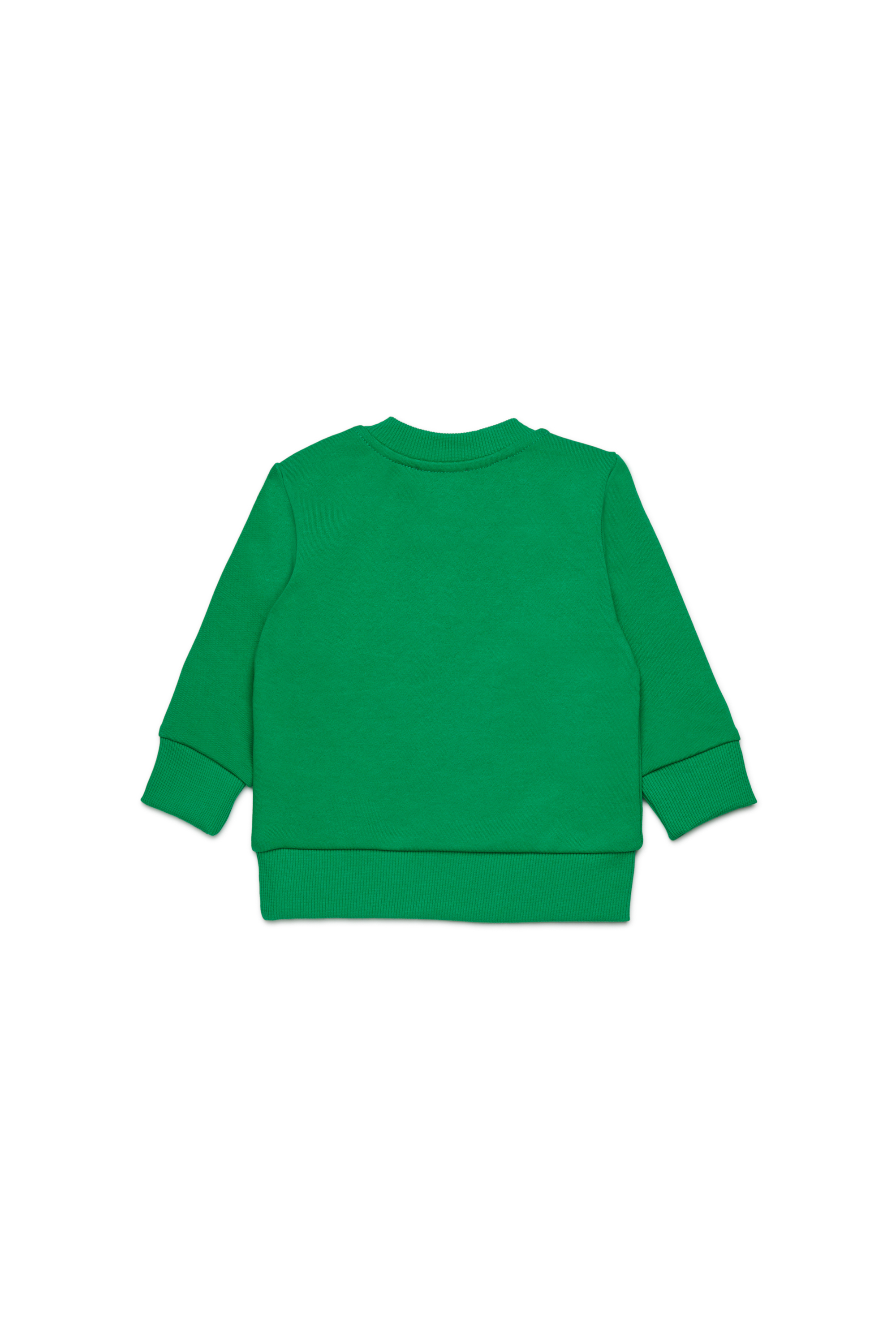 Diesel - STIMOTYB, Sudadera de algodón con logo Unisex in Verde - 2