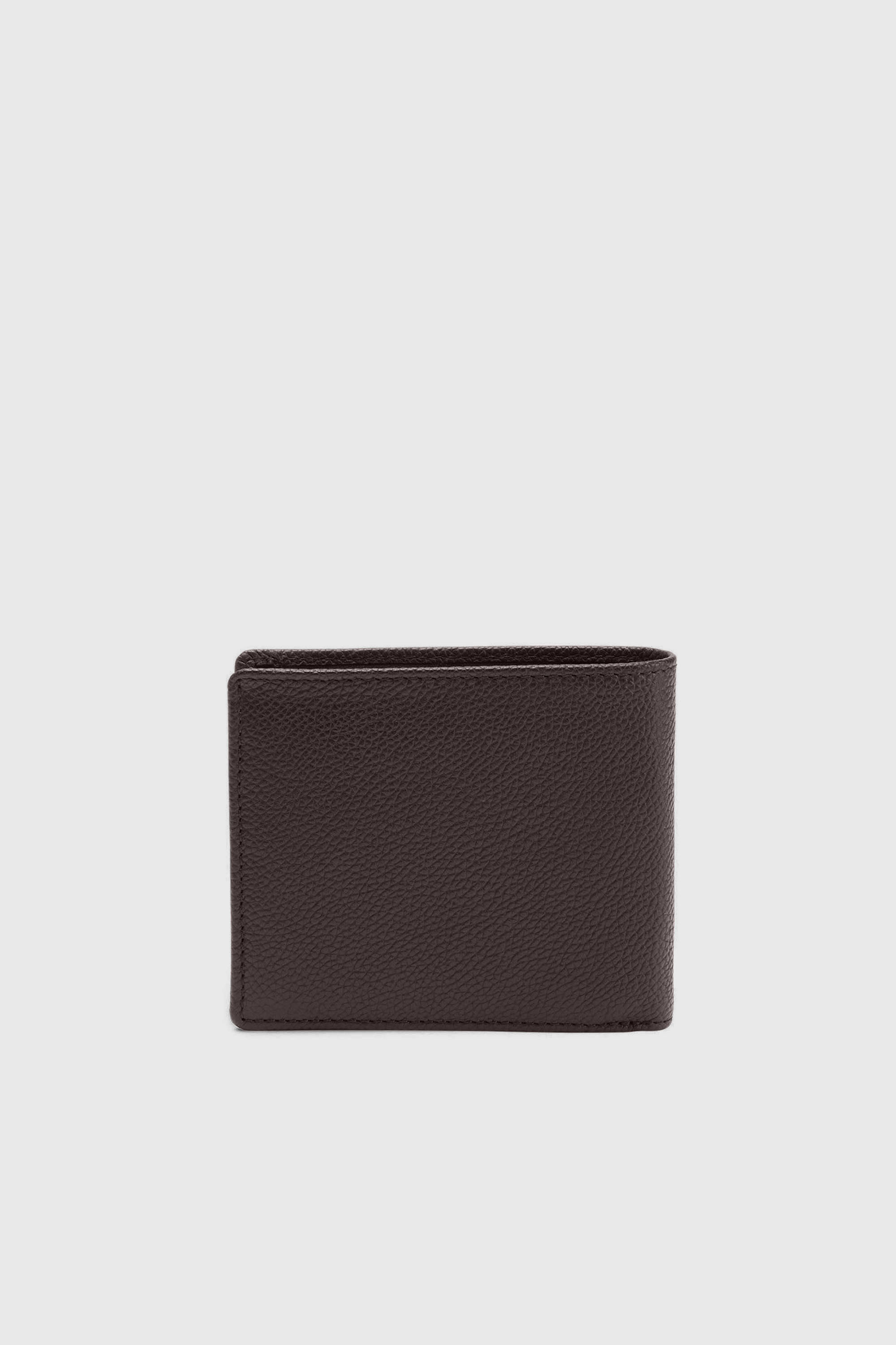 Diesel - BI FOLD COIN S, Cartera de cuero granulado que se pliega por la mitad Hombre in Marr&oacute;n - 2