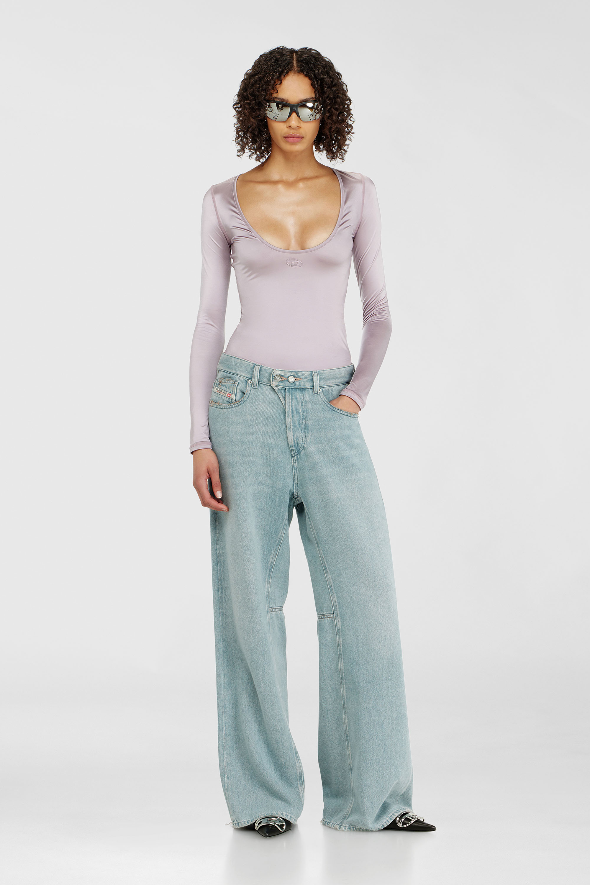 Diesel - Relaxed Jeans 1996 D-Sire 09P84 Mujer, Azul Claro - 1