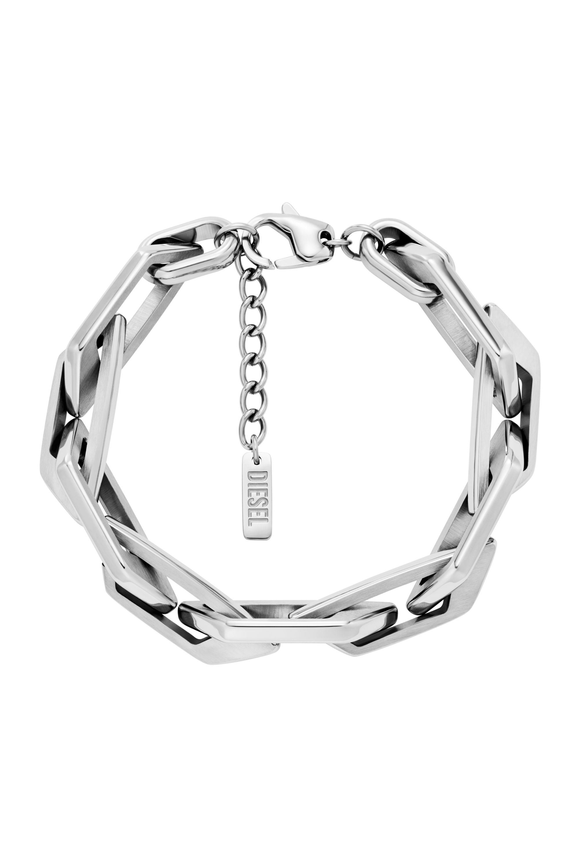 Diesel - DX1577040 JEWEL, Pulsera de cadena de acero inoxidable Unisex in Plateado - 1