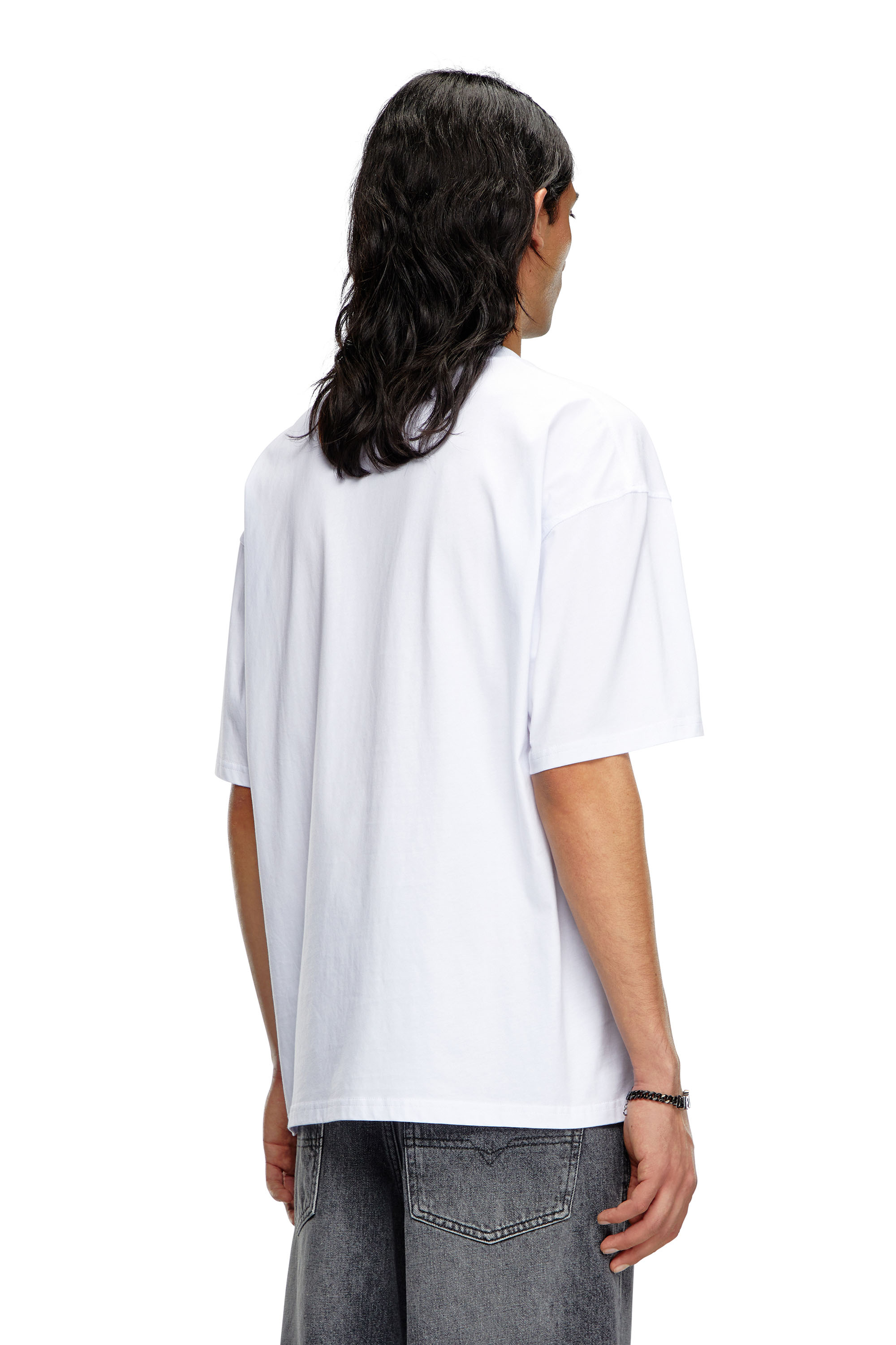 Diesel - T-BOXT-OD, Unisex Camiseta con Oval D bordado in Blanco - Image 2