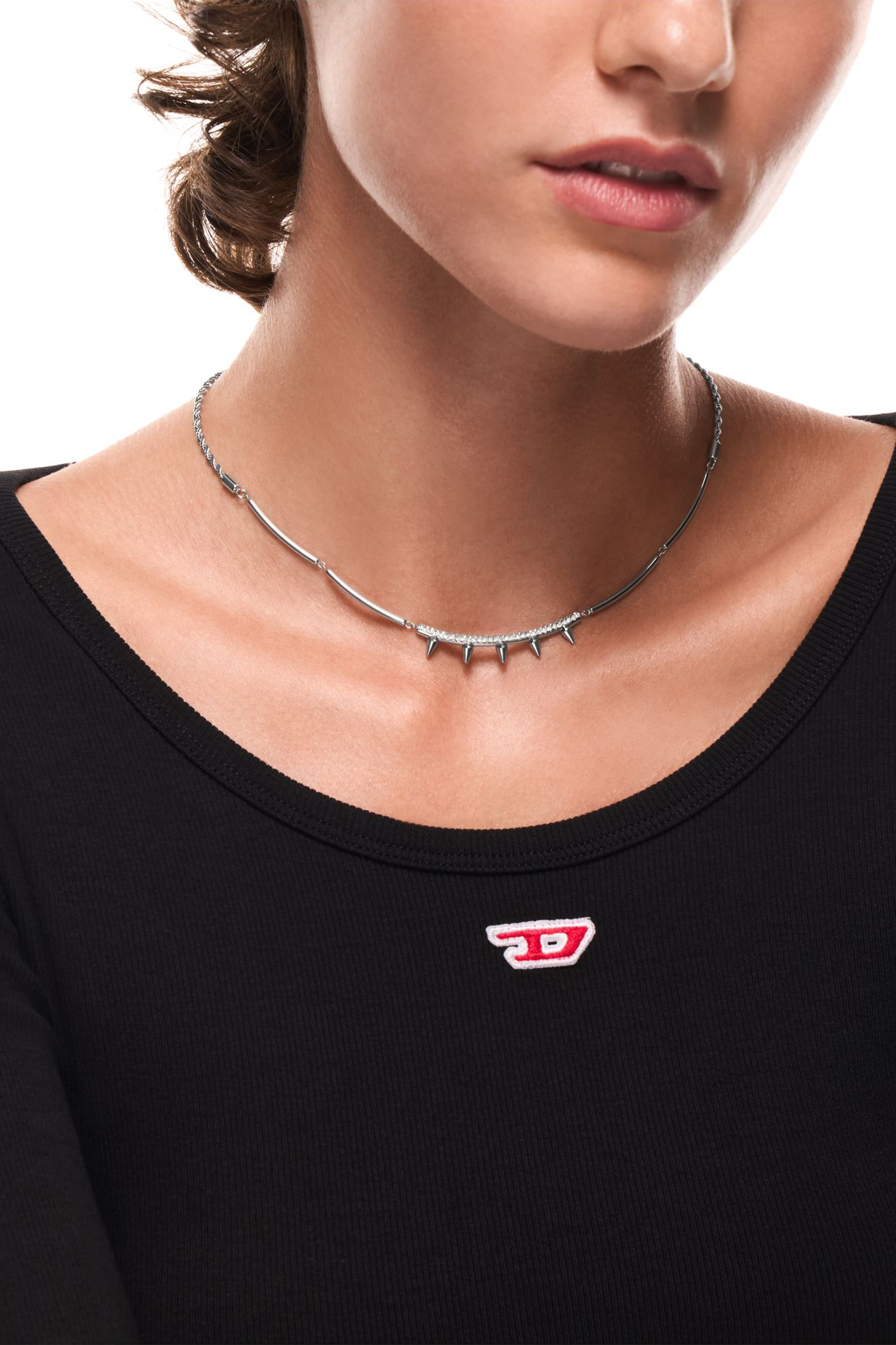Diesel - DX1724040, Unisex's Stainless Steel Chain Necklace in Silver - 3