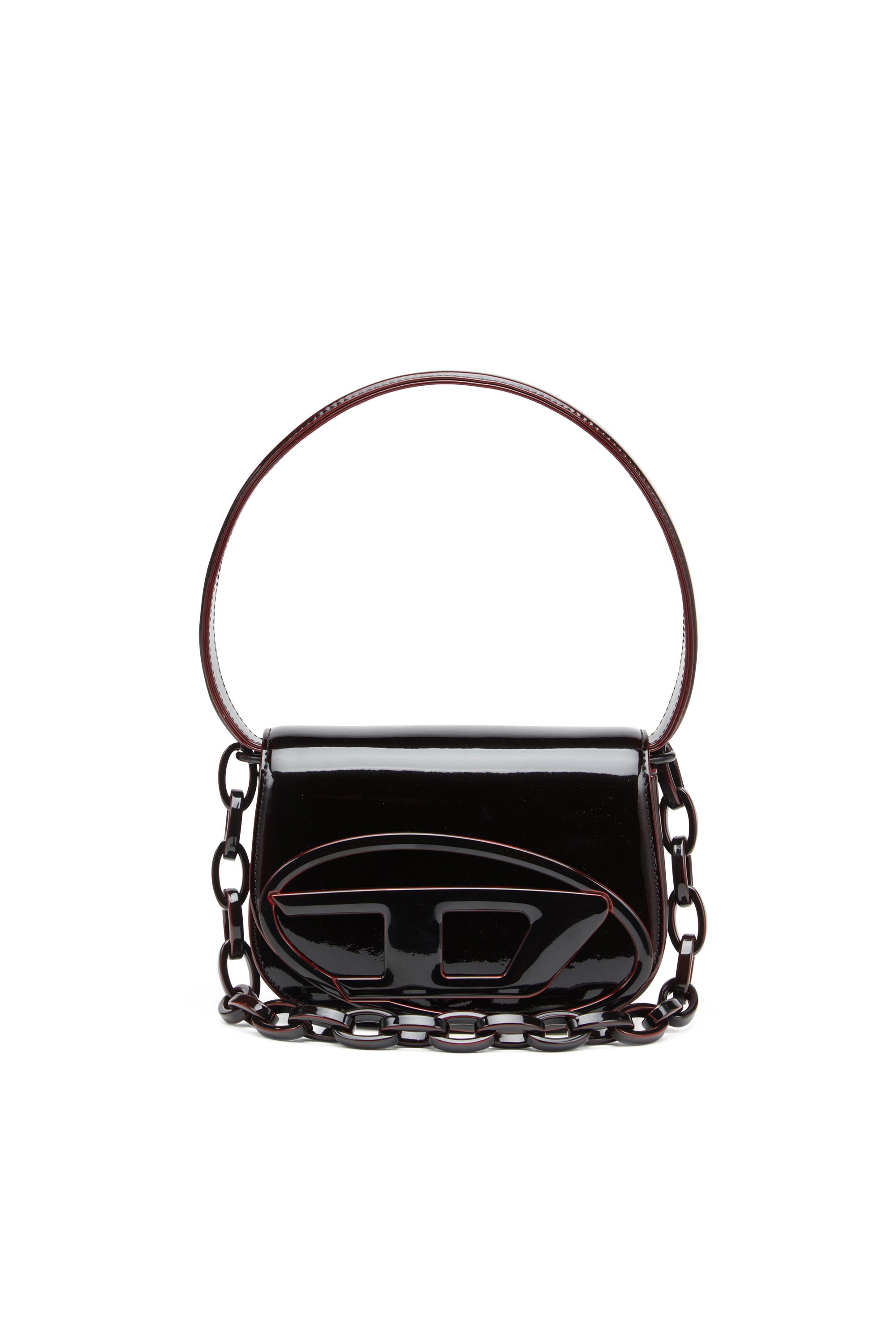 Diesel - 1DR, Woman's 1DR-Iconic 1DR bag in liquid PU in Burgundy - 1