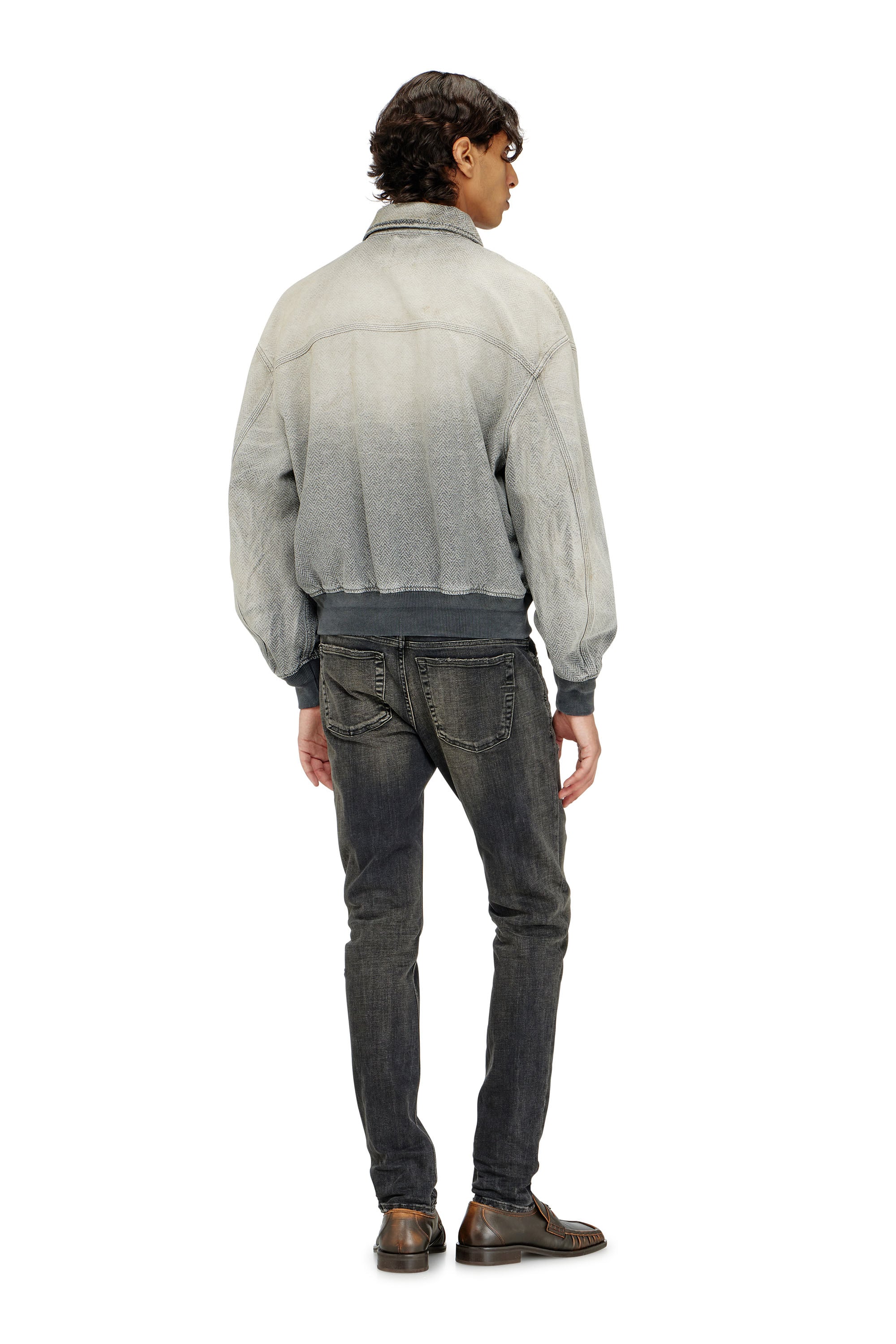 Diesel - Skinny Jeans 1979 Sleenker 09P77 Hombre, Negro/Gris oscuro - 3