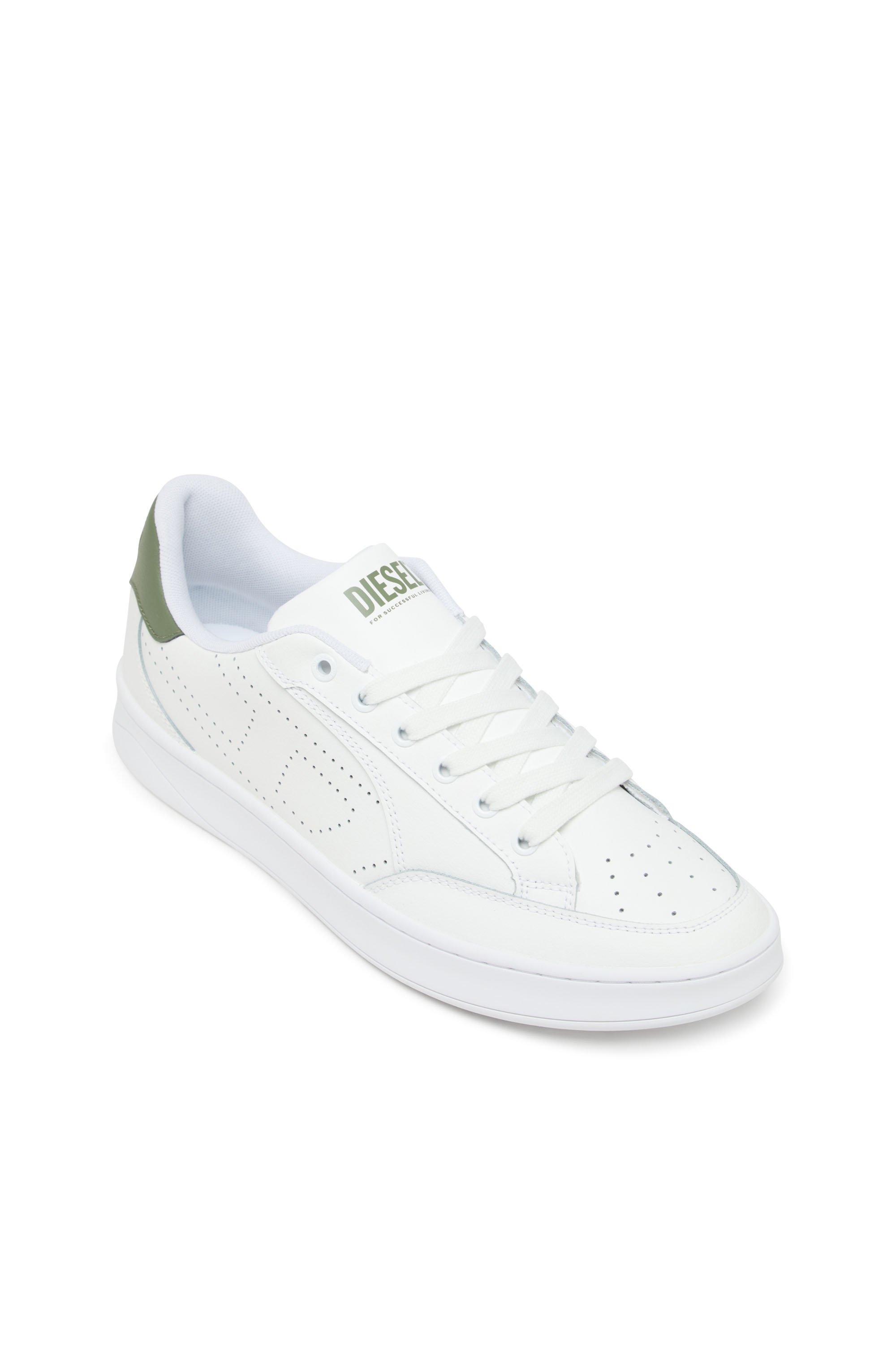 Diesel - S-DAKOTA LOW, S-Dakota-Deportivas de cuero con logotipo perforado Hombre in Multicolor - 6