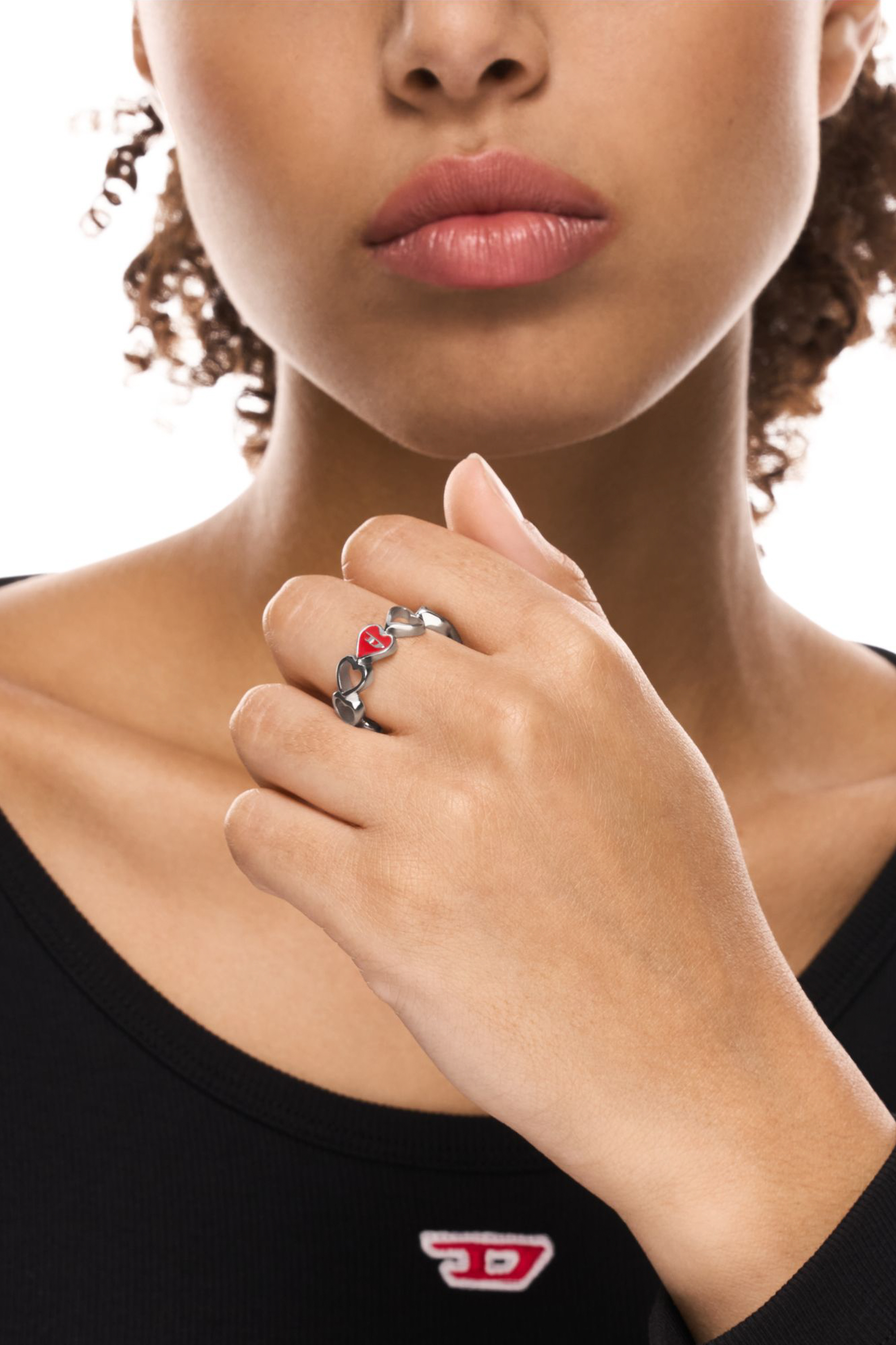 Diesel - DX166940 JEWELLERY, Anillo de banda de acero inoxidable Unisex in Plateado - 3