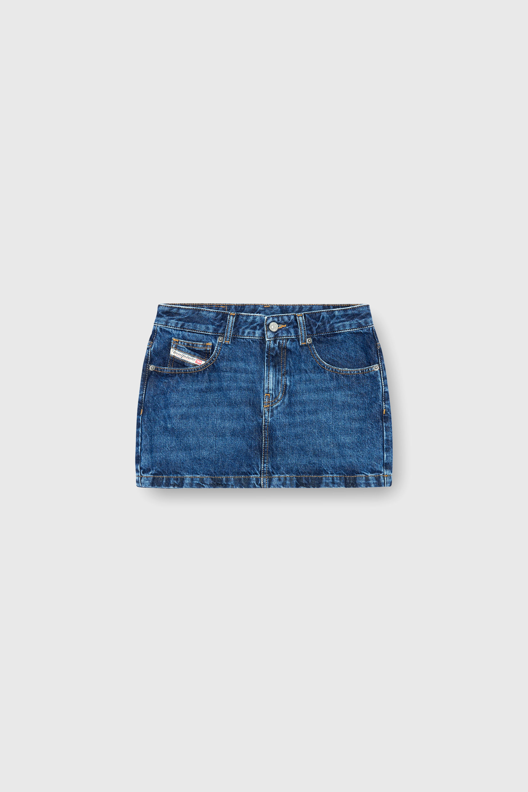 Diesel - DE-RON, Minifalda en denim Mujer in Azul marino - 2