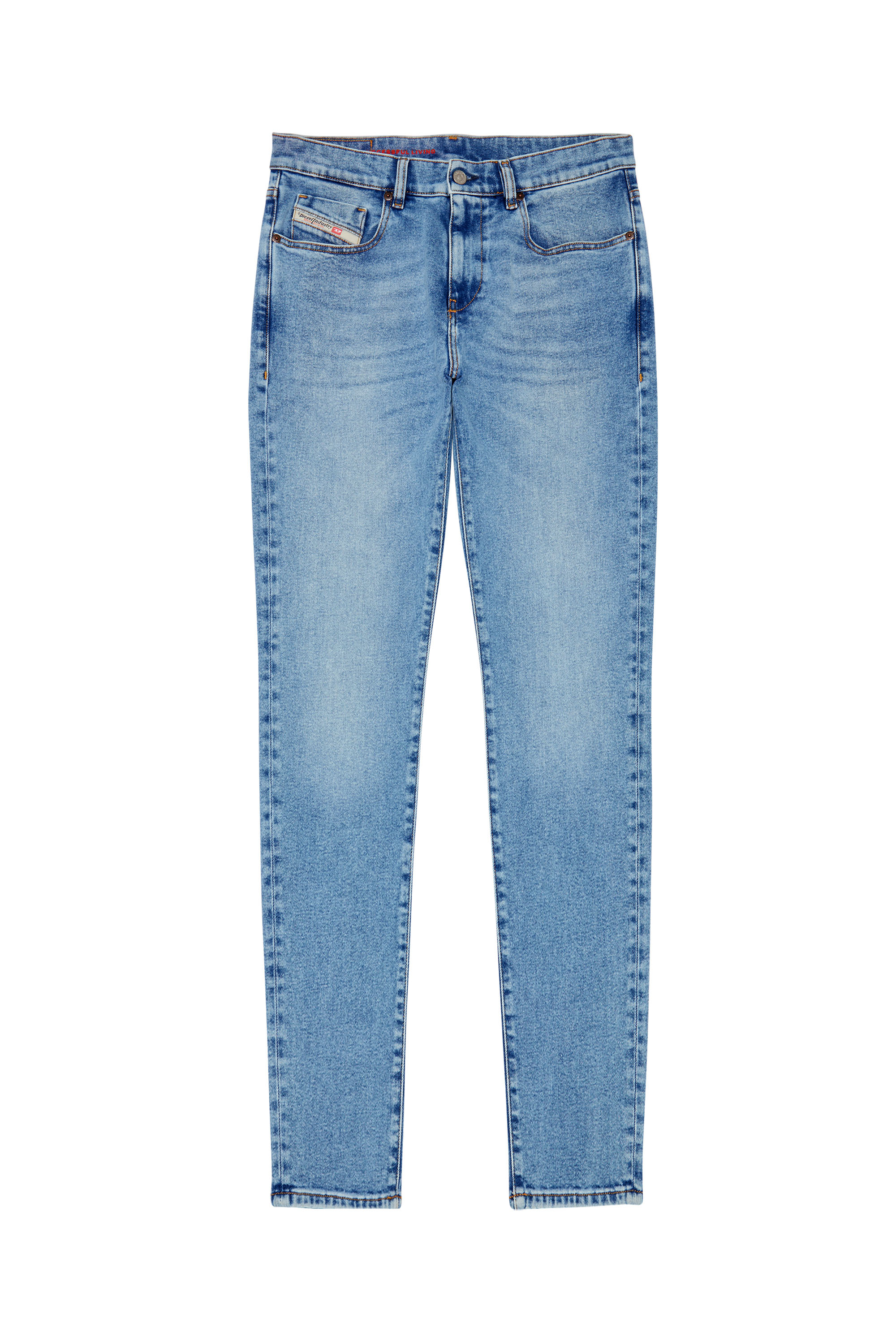 2019 D-STRUKT 09B92 Slim Jeans, Azul Claro - Vaqueros
