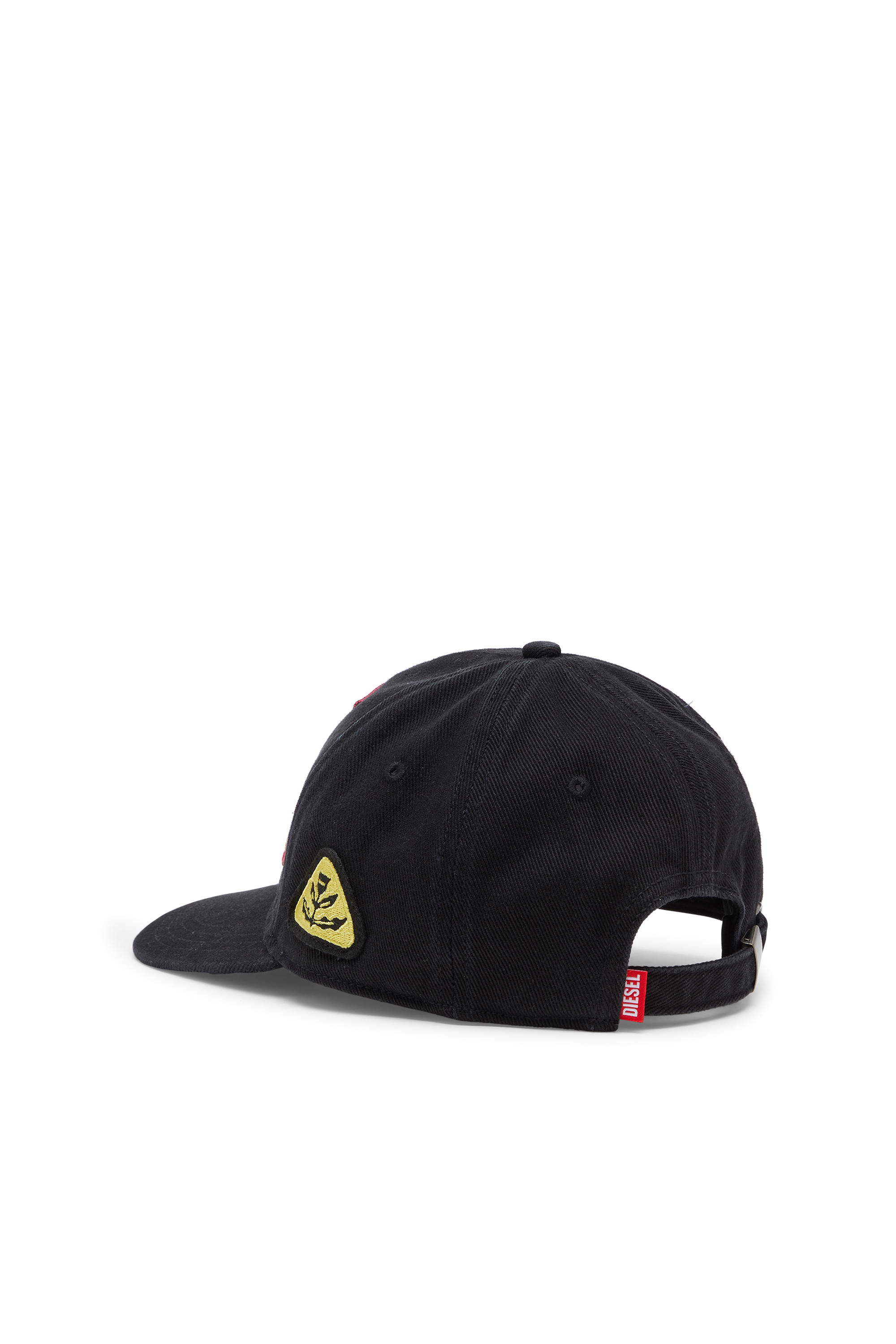 Diesel - C-SCUD, Gorra de b&eacute;isbol con parches bordados Hombre in Negro - 2