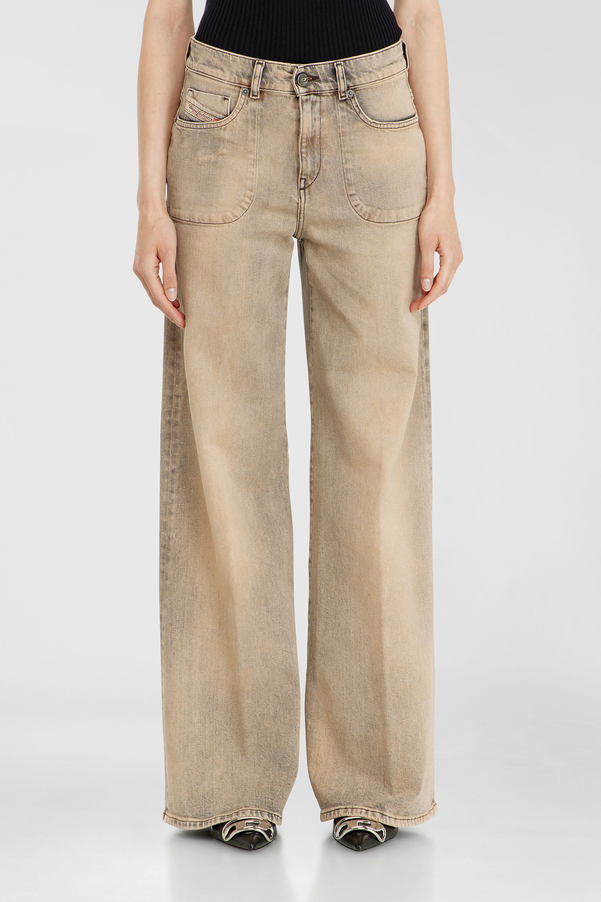 Diesel - Flare Jeans 1978 D-Akemi 09P53 Mujer, Beige - 1