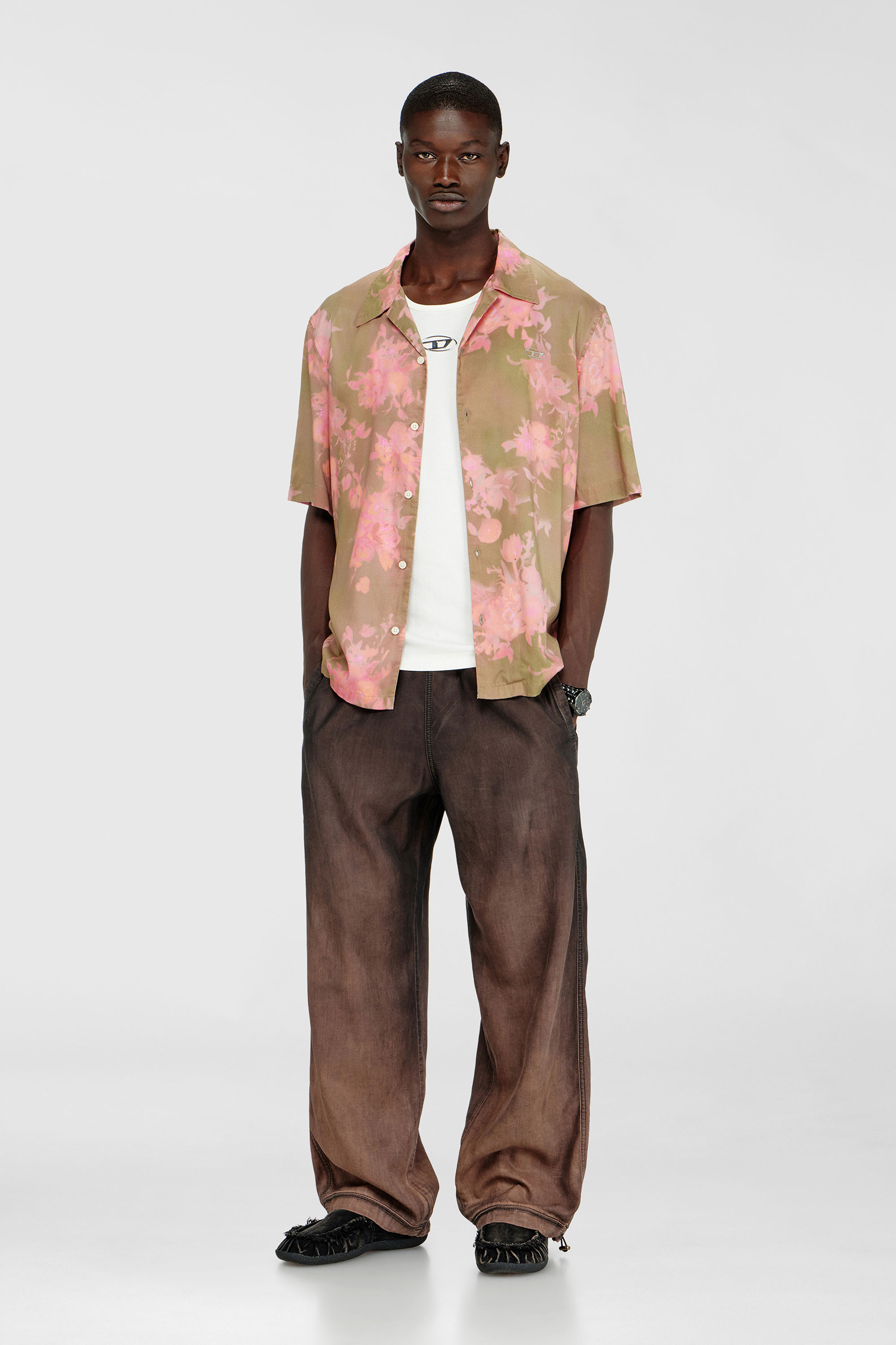 Diesel - S-BRAD-QMCE, Camisa de lyocell con estampado floral integral Hombre in Multicolor - 2