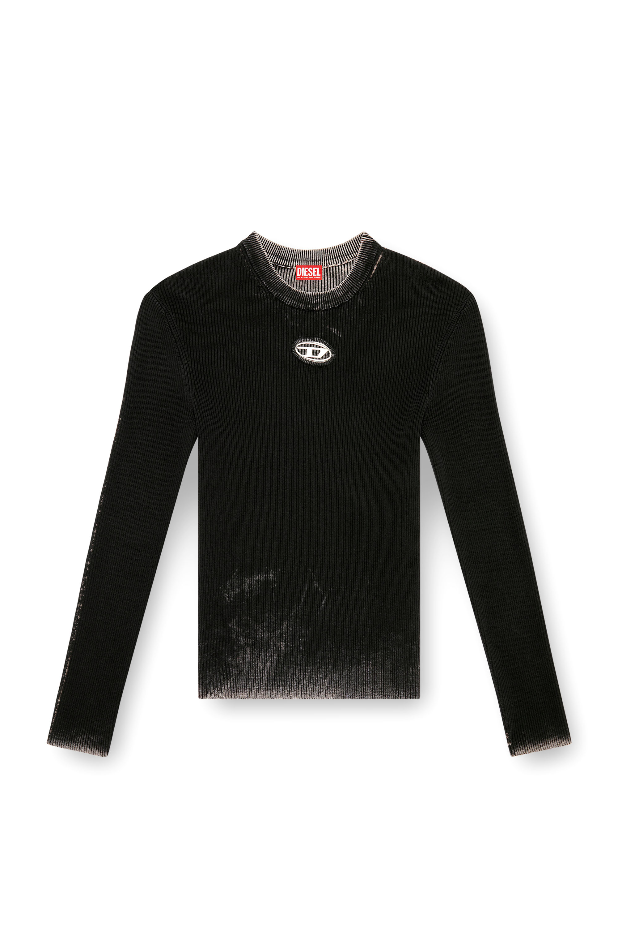 Diesel - K-DARIN-A, Jersey recortado con Oval D Hombre in Negro - 3