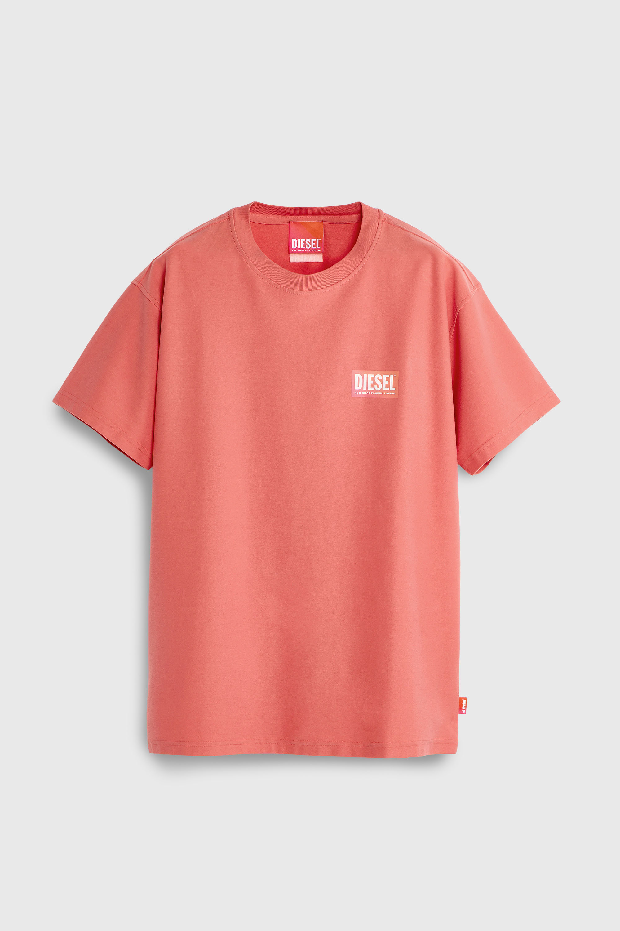 Diesel - PR-T-NORM-CHITIND-R, Camiseta con logo trasero transparente Unisex in Rojo - 2