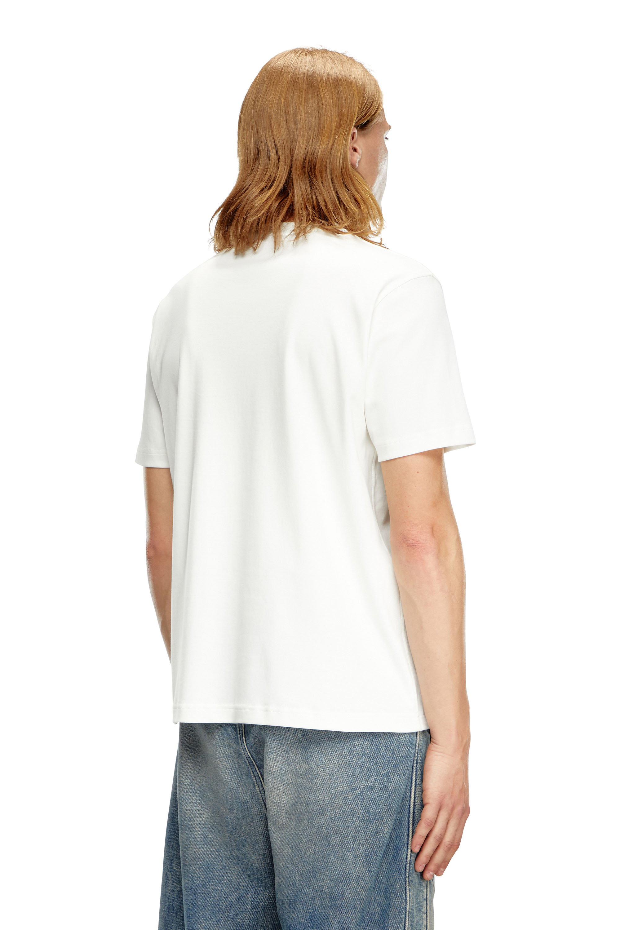 Diesel - T-ADJUST-DOVAL-PJ, Camiseta con parche oval D Hombre in Blanco - 4