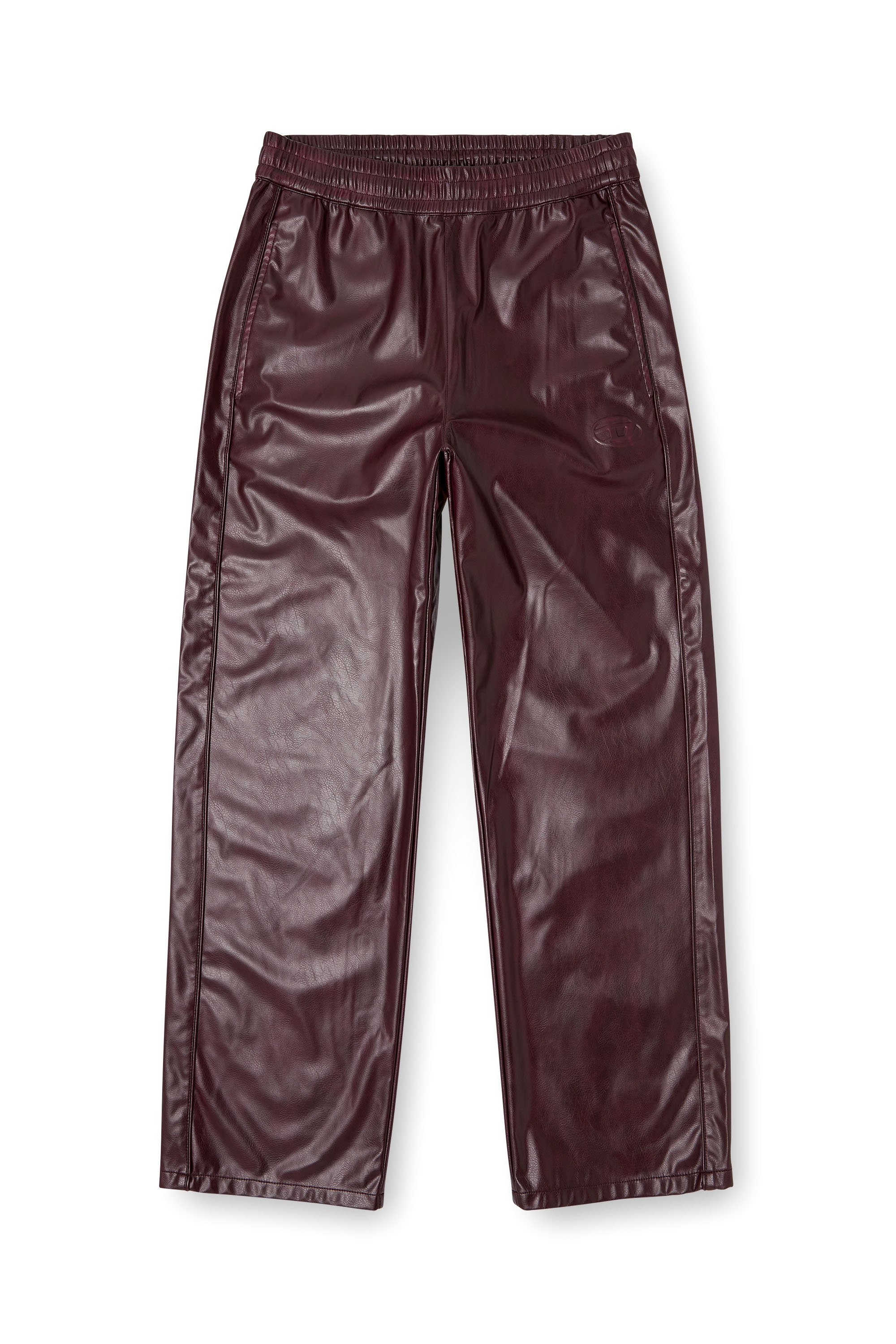 Diesel - FR-P-ARTEN, Pantalones con logotipo en burgundy Hombre in Rojo - 3
